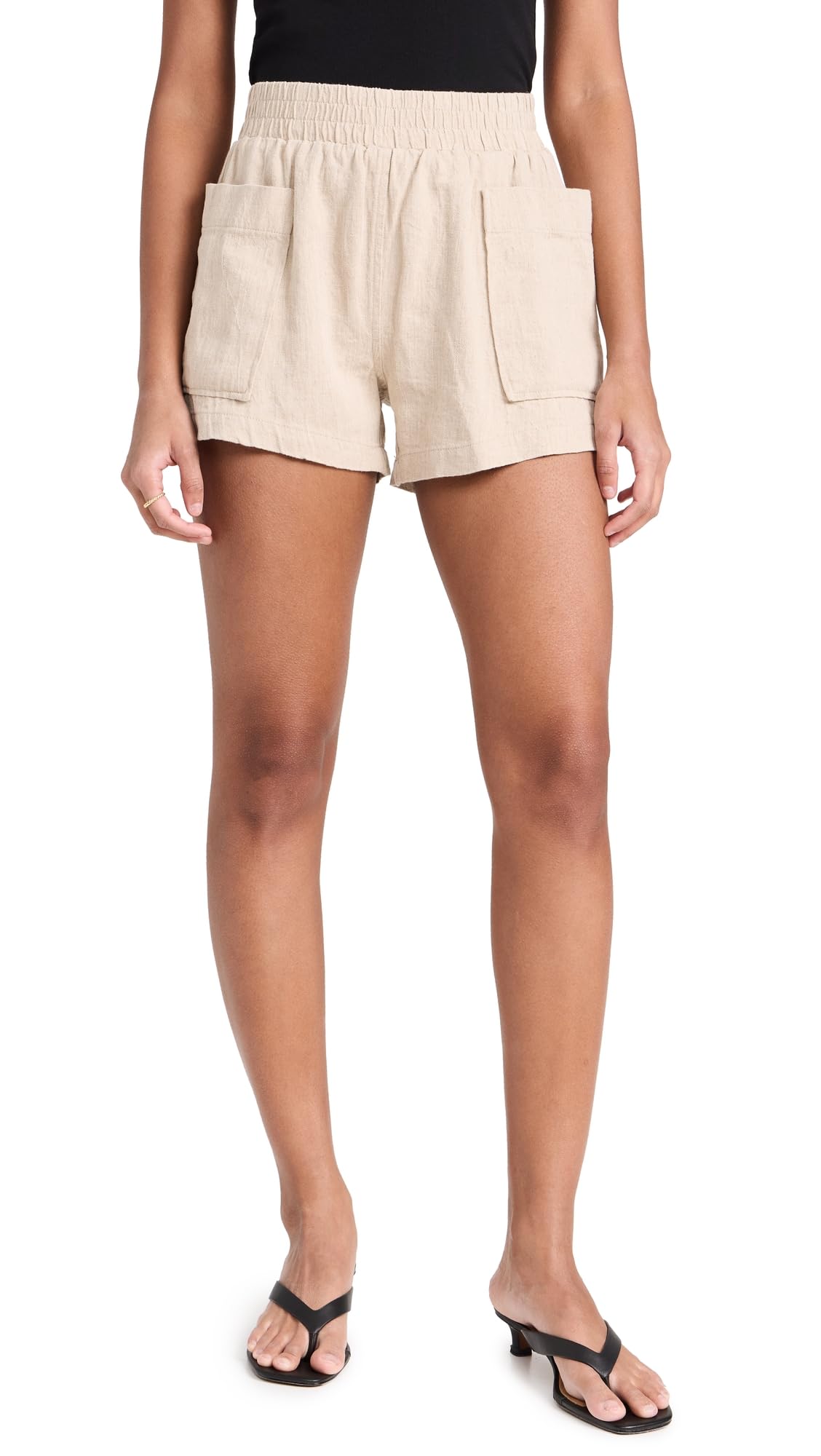 BLANKNYC Women's High Waisted Denim Shorts - Trendy Distressed Cut Off Jean Shorts for Summer Outfits & Casual Wear