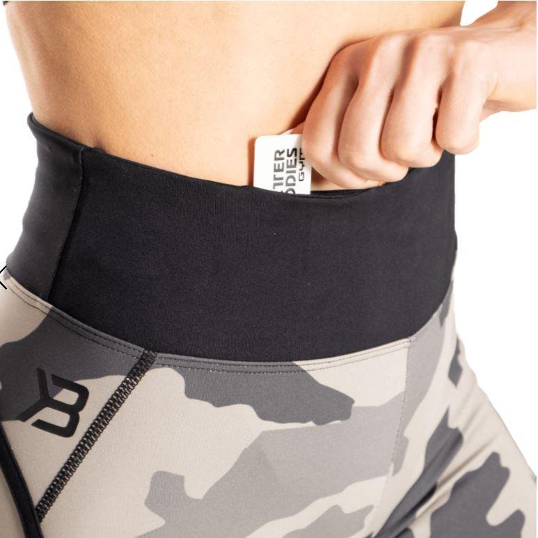 Better Bodies Camo High Tights - Tactical Camo Compression Leggings for Women | Workout, Running & Outdoor Activities