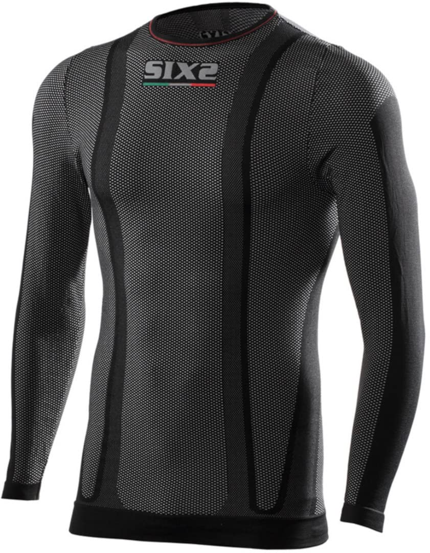 Sixs TS2 Long-Sleeve Thermal Underwear for Men - Carbon Black Small | Base Layer for Cold Weather & Outdoor Activities