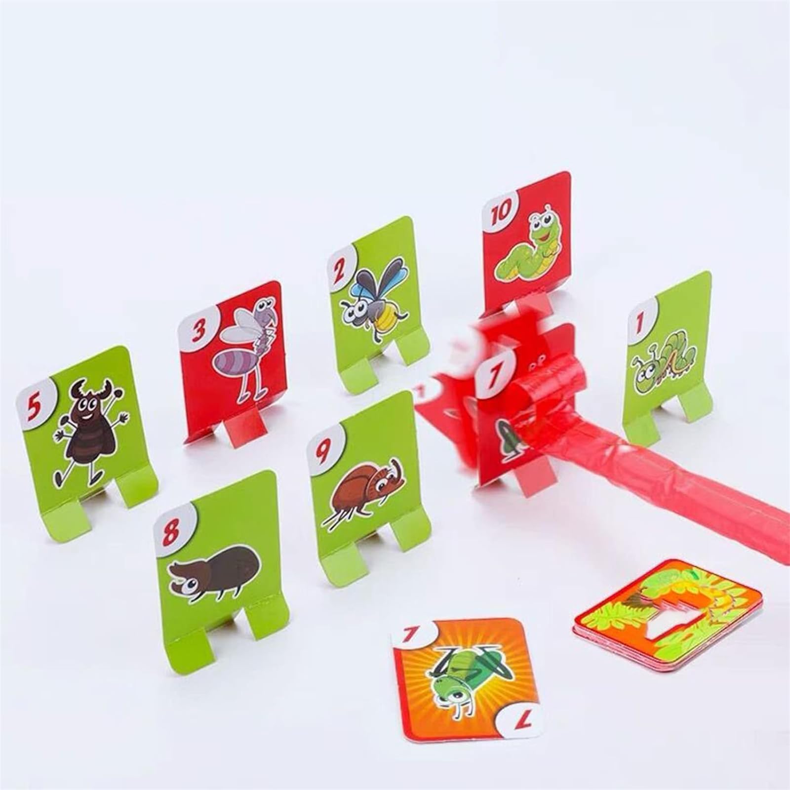 Frog Mask with Blow Tongue - Fun Frog Tongue Game for Kids & Adults - Lizard Tongue Party Game with Insect Cards - Interactive Blowing Air Face Mask for Halloween, Birthday Parties & Family Game Nights