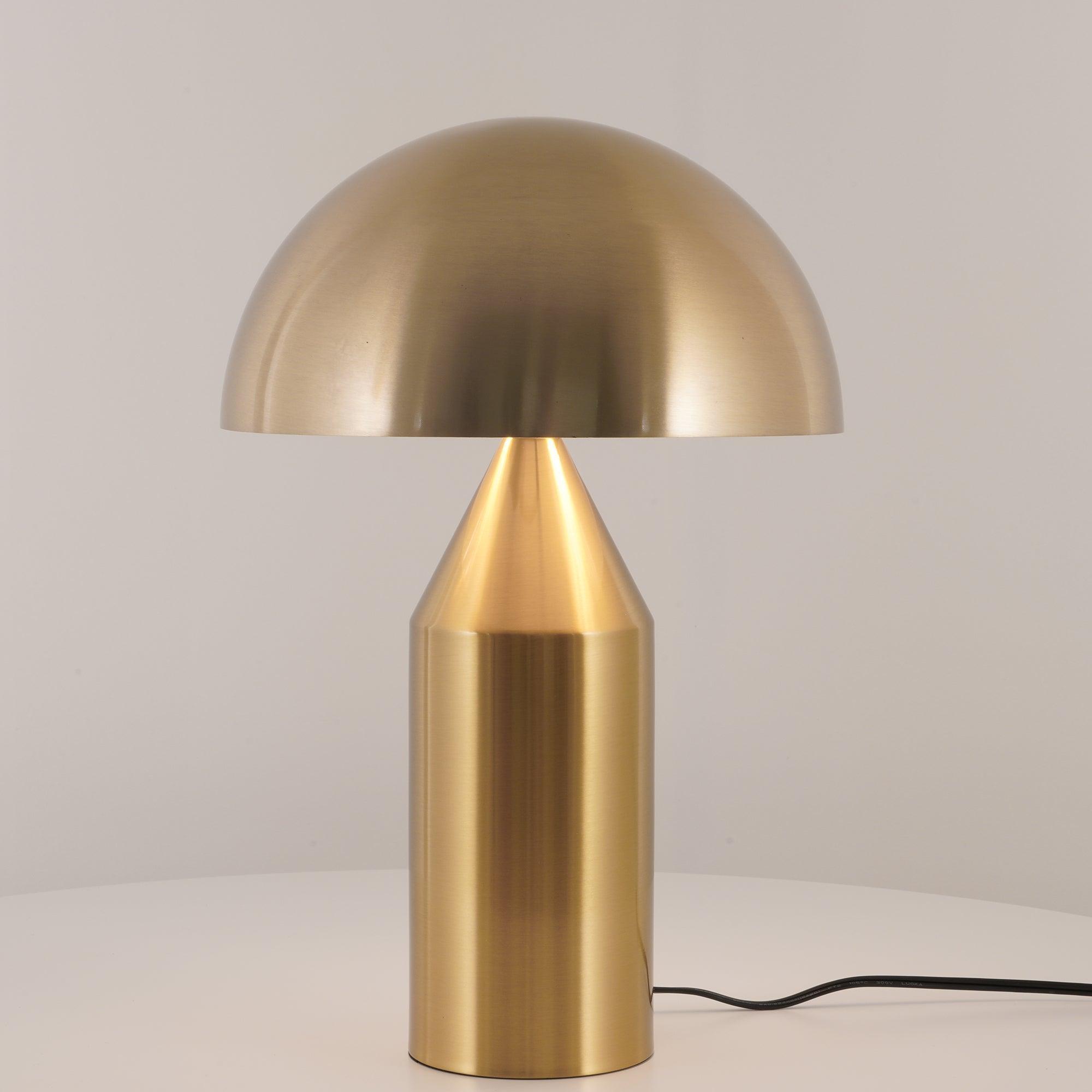 Modern Atollo Metal Table Lamp - Adjustable Brightness LED Desk Light for Living Room, Bedroom & Office - Stylish Home Decor & Reading Light