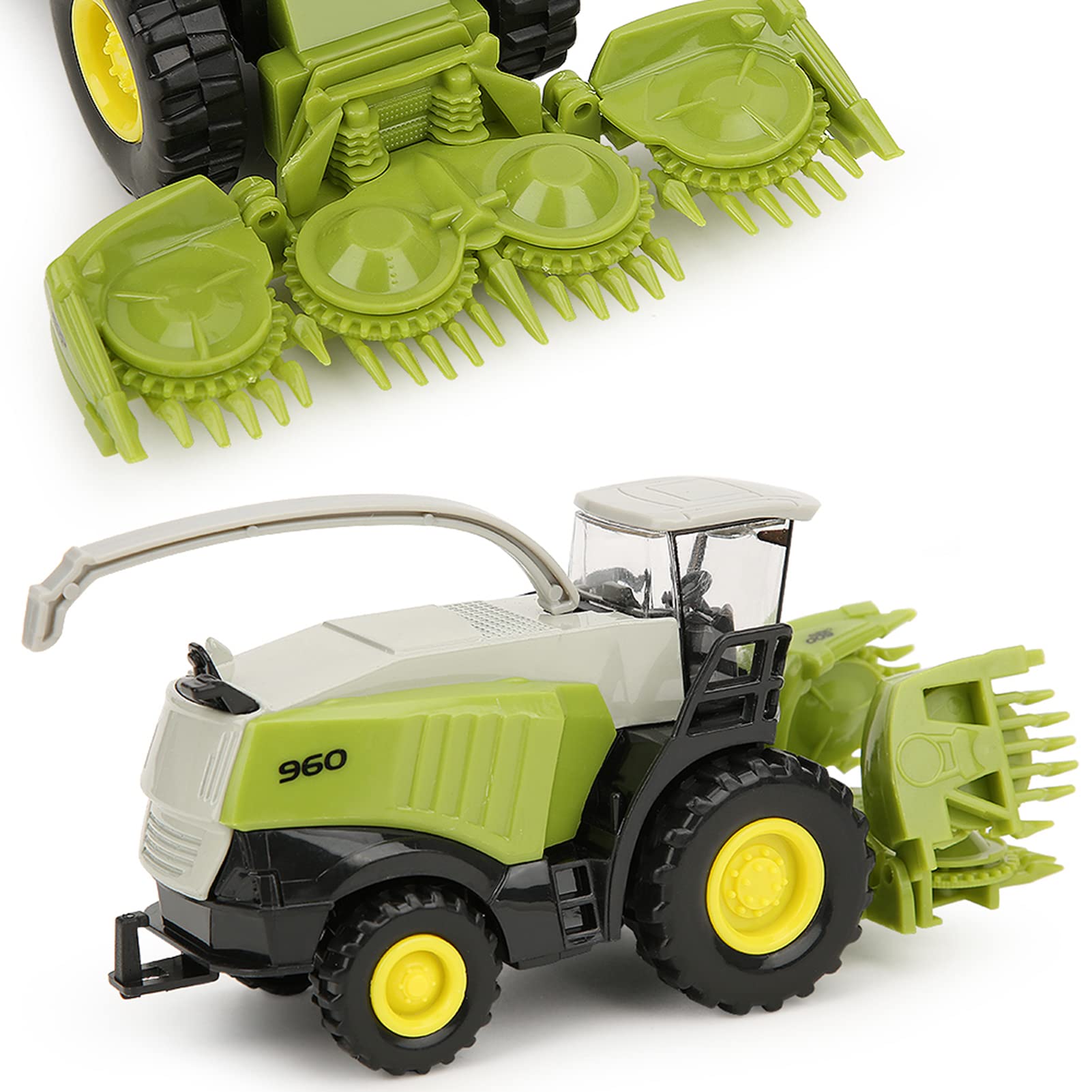 Naroote Miniature Combine Harvester Toy - 1:42 Scale Farm Vehicle Model for Kids, Educational Agricultural Toy for Boys & Girls - Perfect for Farm Play Sets, STEM Learning, and Collectors
