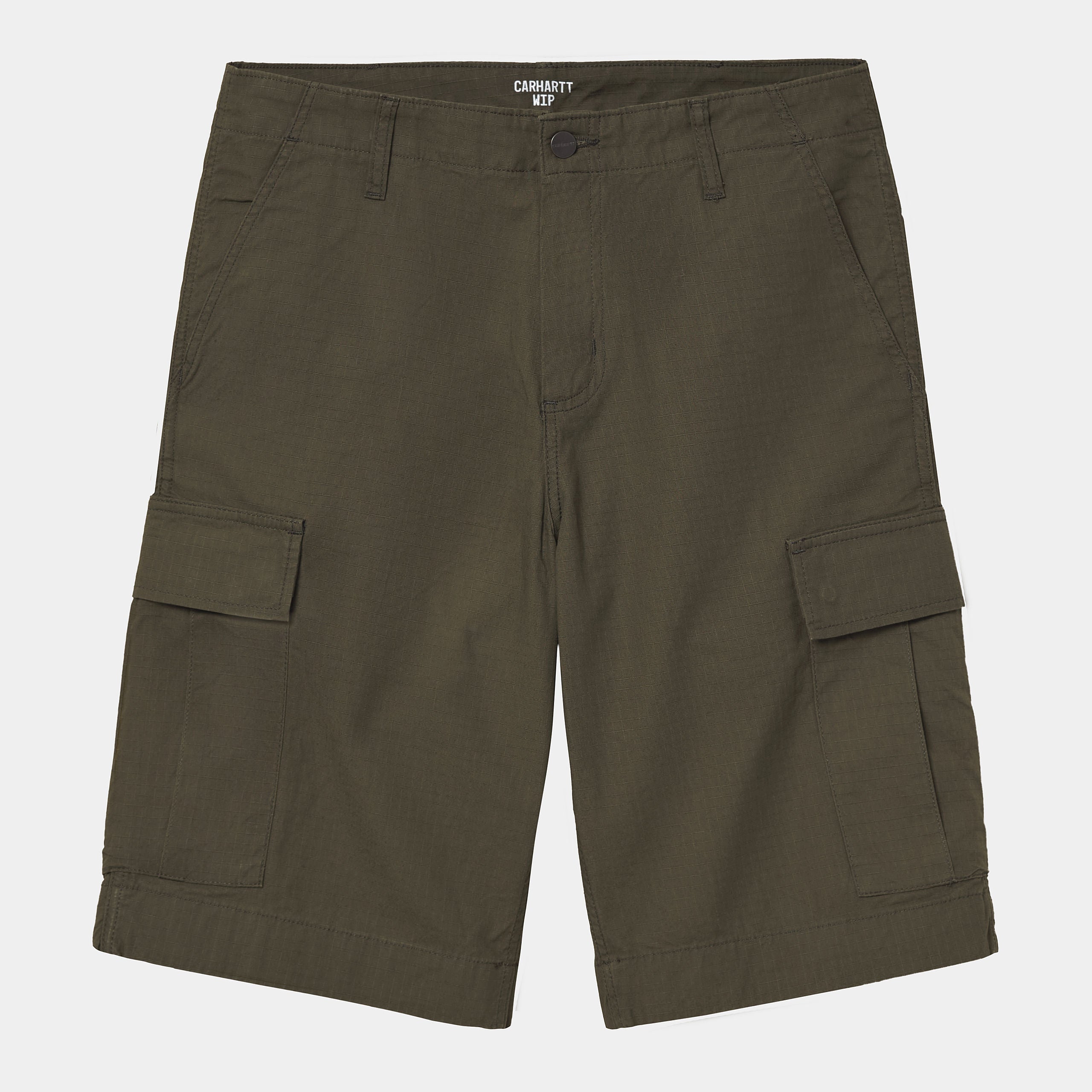 Carhartt Men's Relaxed Fit Cargo Shorts - Durable Work Shorts with Multiple Pockets - Moss Green - Ideal for Construction, Landscaping & Outdoor Activities