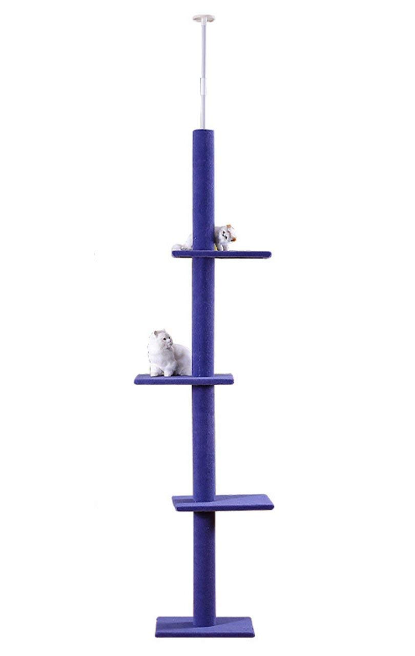 Premium Cat Climbing Tower with Scratching Posts - 113 Inch Adjustable Eco-Friendly Cat Tree (2743 cm) - Durable Carpet Material for Indoor Play & Exercise - Perfect for Kittens & Adult Cats in Homes & Apartments