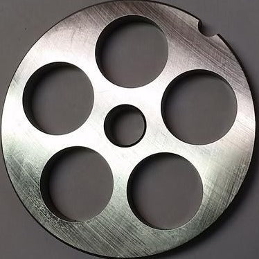#10/#12 Meat Grinder Plates and Knives Set with Spacer - Heavy Duty Stainless Steel Replacement Parts for Home Kitchen & Commercial Use - Perfect for Grinding Beef, Pork, Sausage Making & Food Processing