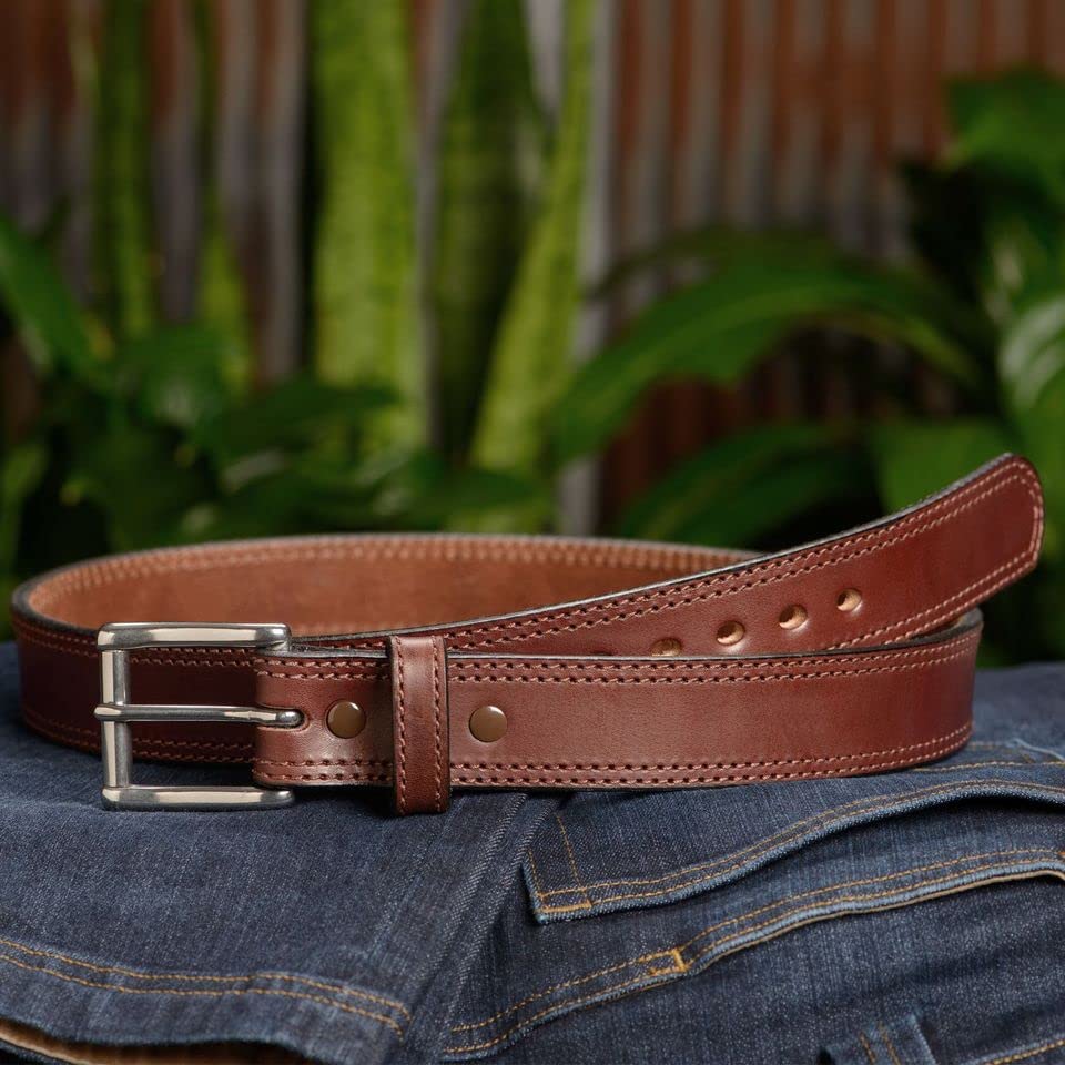 Bullhide Belts for Men - Genuine Leather Belt 1.5