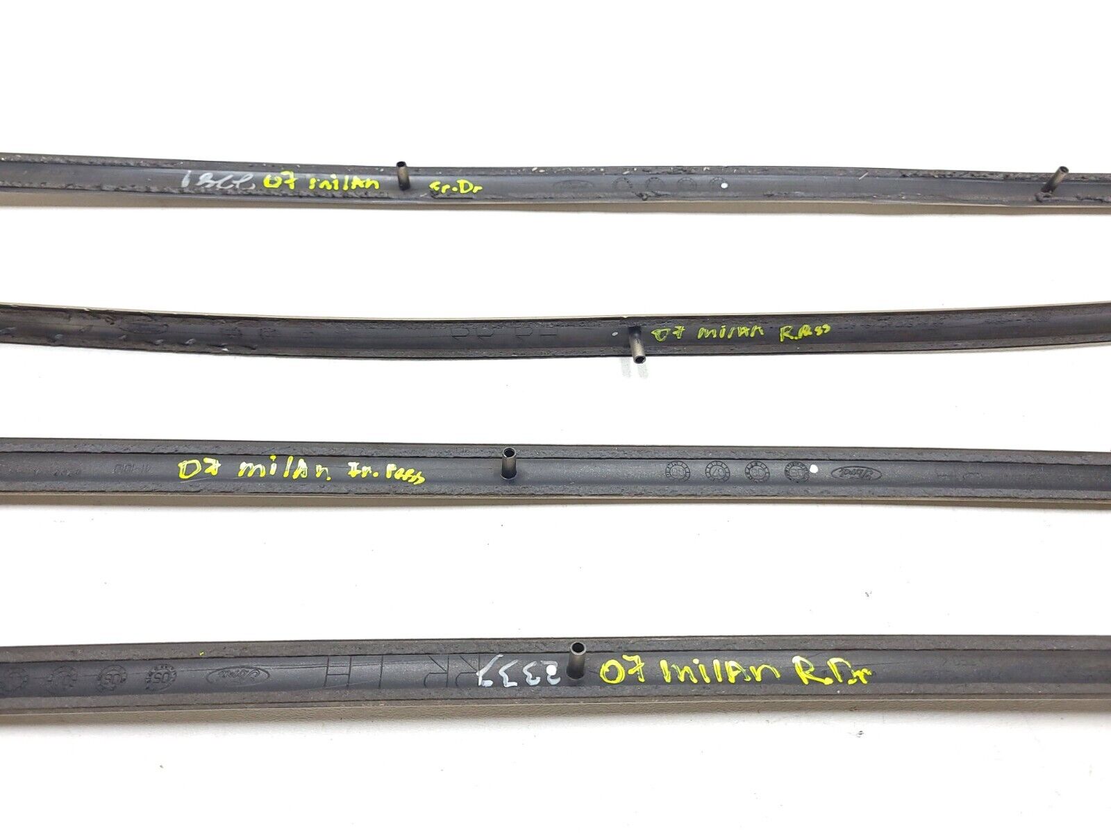 06-09 Mercury Milan Door Molding Trim Set - 4 Piece OEM Replacement Parts for Car Door Protection & Style Enhancement | Perfect for Auto Restoration & Customization Projects
