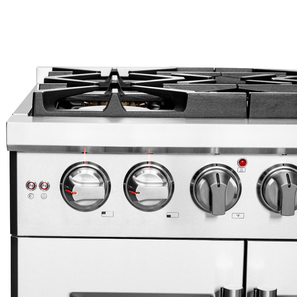 Forno Capriasca 30-inch 4.32 cu. ft. Stainless Steel Freestanding Gas Range with French Doors - Model FFSGS6460 30 | Perfect for Modern Kitchens, Home Chefs & Entertaining