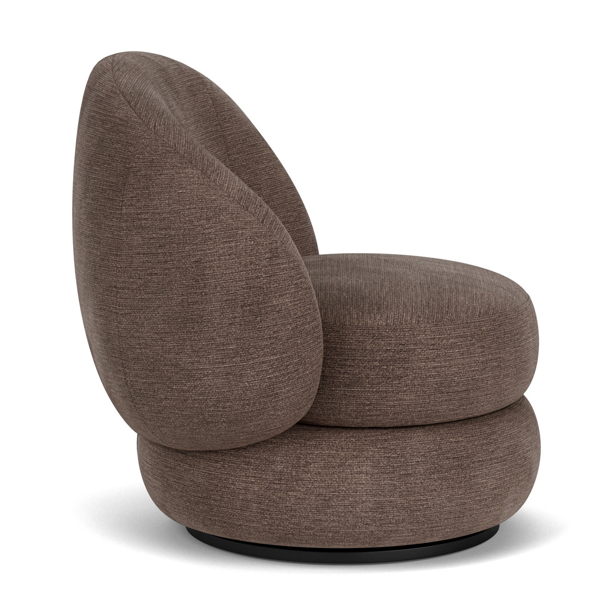 Alma Fabric Swivel Armchair - Modern Upholstered Lounge Chair with 360° Rotation, Comfortable Living Room Accent Chair for Home Office, Reading Nook, or Bedroom Relaxation
