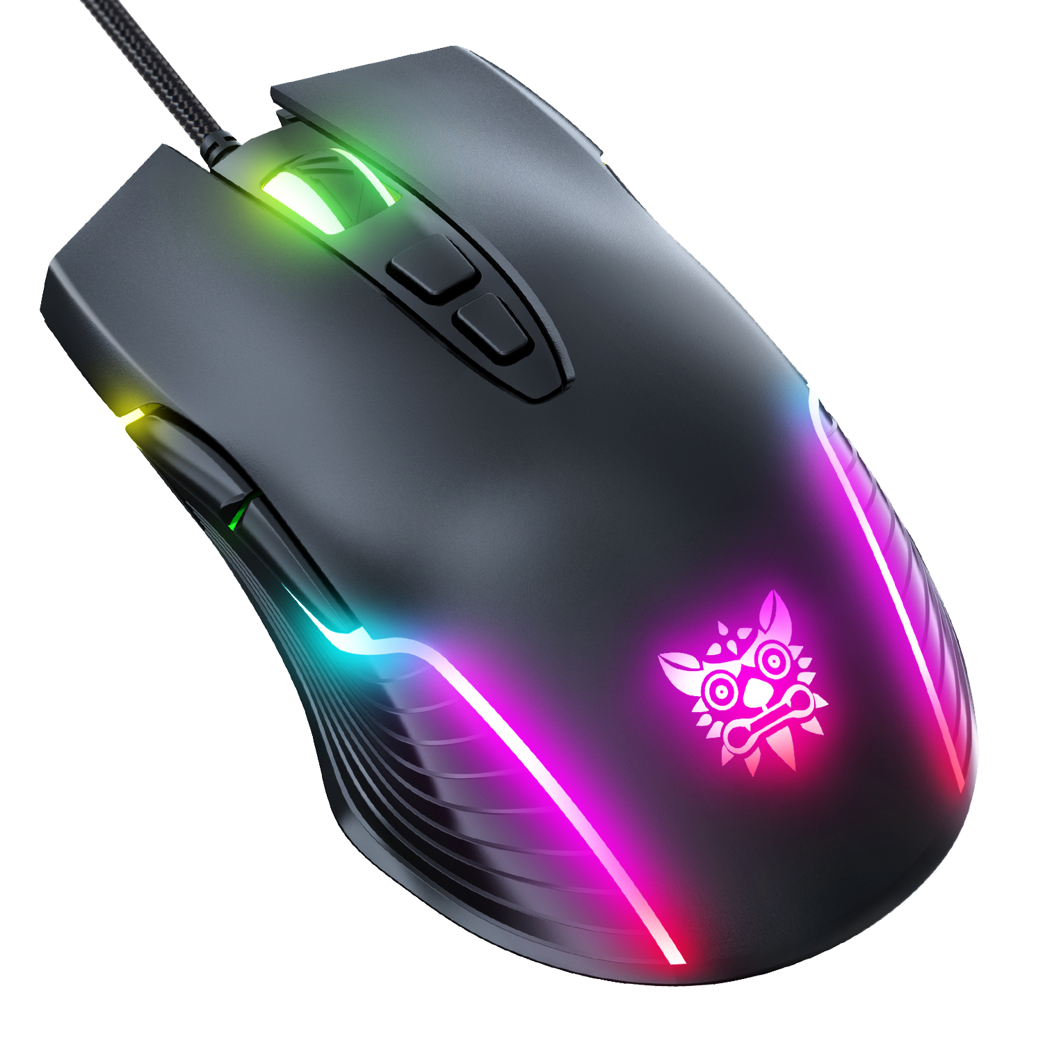 ONIKUMA CW905 6400 DPI Wired Gaming Mouse with RGB Breathing LED Lights - Perfect for PC Gaming, Esports & Office Work