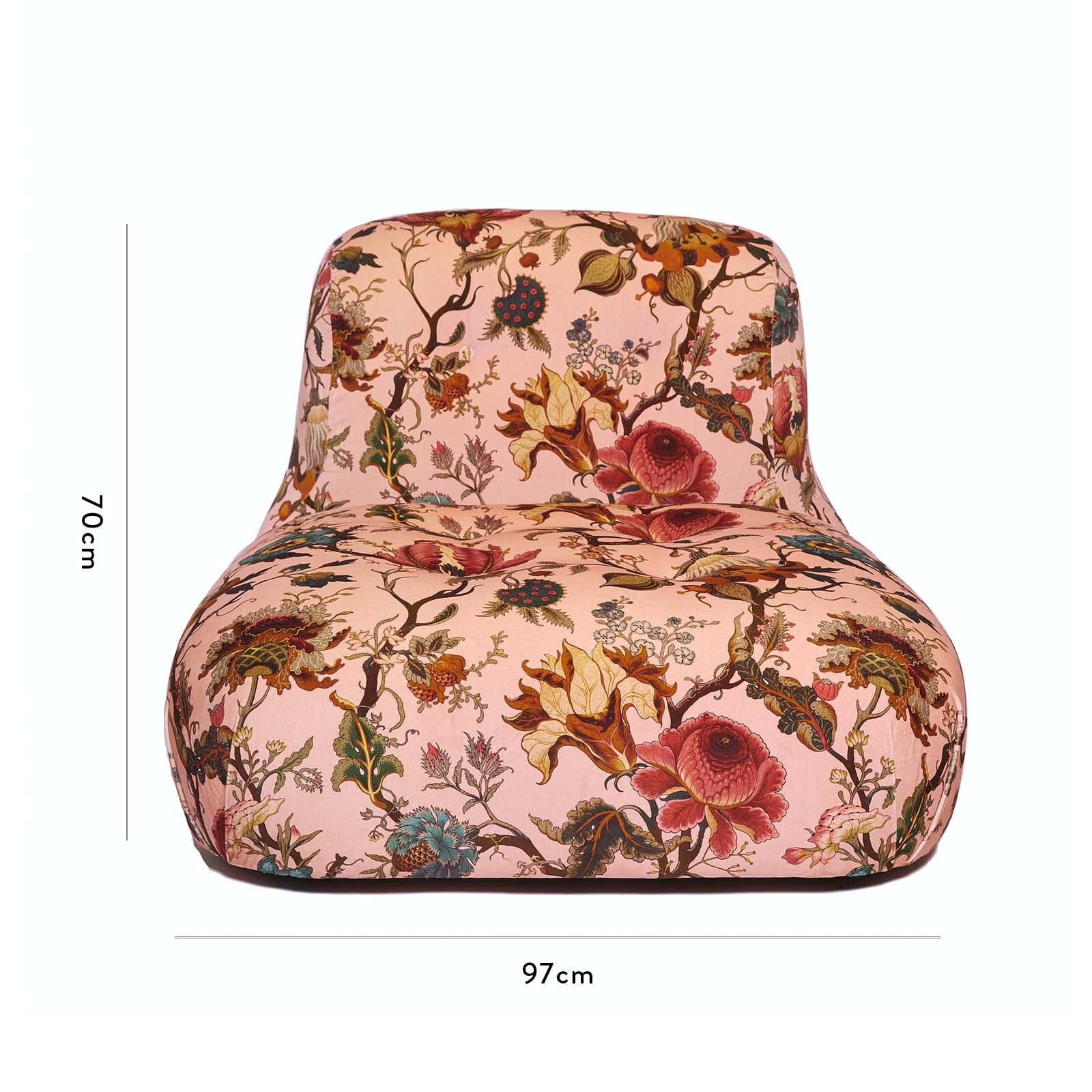 ARTEMIS Velvet Castle Chair in Blush Pink - Luxurious Velvet Upholstered Accent Chair for Living Room, Bedroom, or Office Decor