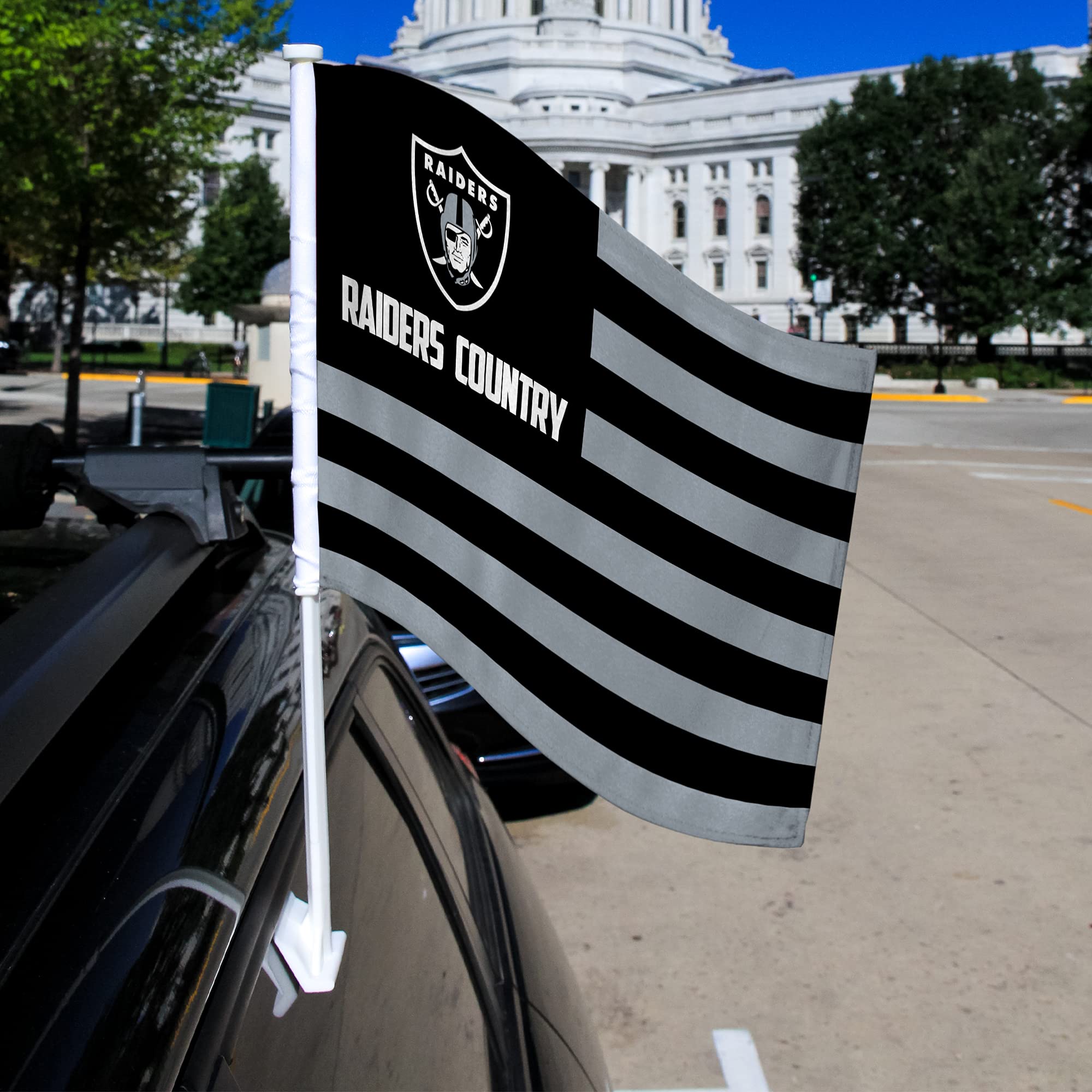 NFL Car Flag Double Sided - Premium Team Logo Car Accessory for Game Day Tailgating & Road Trips
