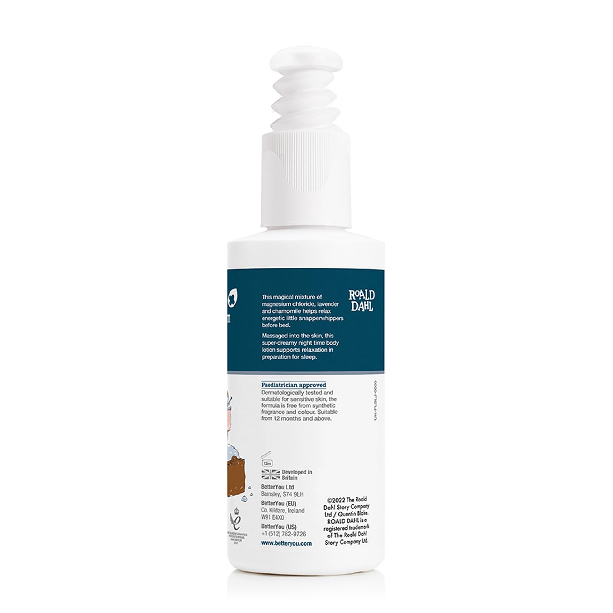 Natural Magnesium Sleep Lotion - Junior Body Cream for Kids | Relaxing Nighttime Moisturizer with Magnesium for Better Sleep & Calm Skin | Perfect Bedtime Routine for Children