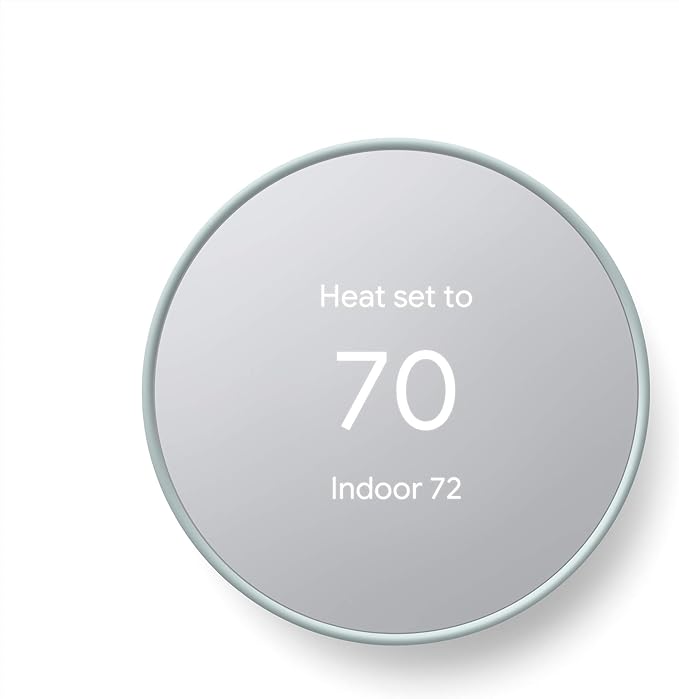 Google Nest Thermostat WiFi Smart Thermostat - Energy Saving Programmable Thermostat for Home, Compatible with Alexa - Perfect for Smart Home Automation & Temperature Control