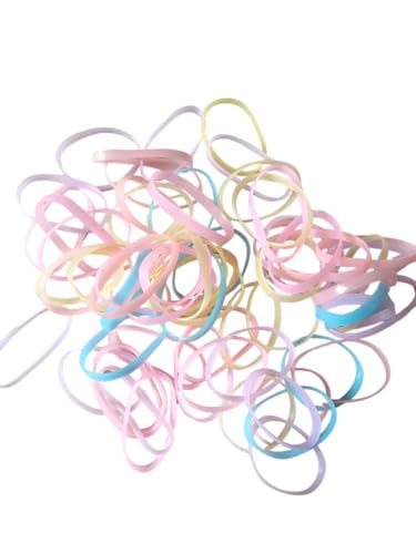 Small Tiny Hair Rubber Bands Elastic Mini Hair Ties for Girls - Perfect for School, Sports, and Everyday Hairstyles