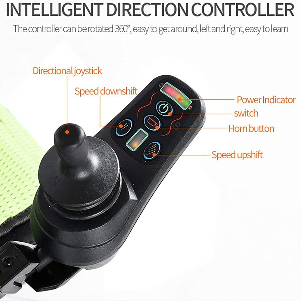Lightweight Electric Wheelchair with Fast-Fold Design - 17.7
