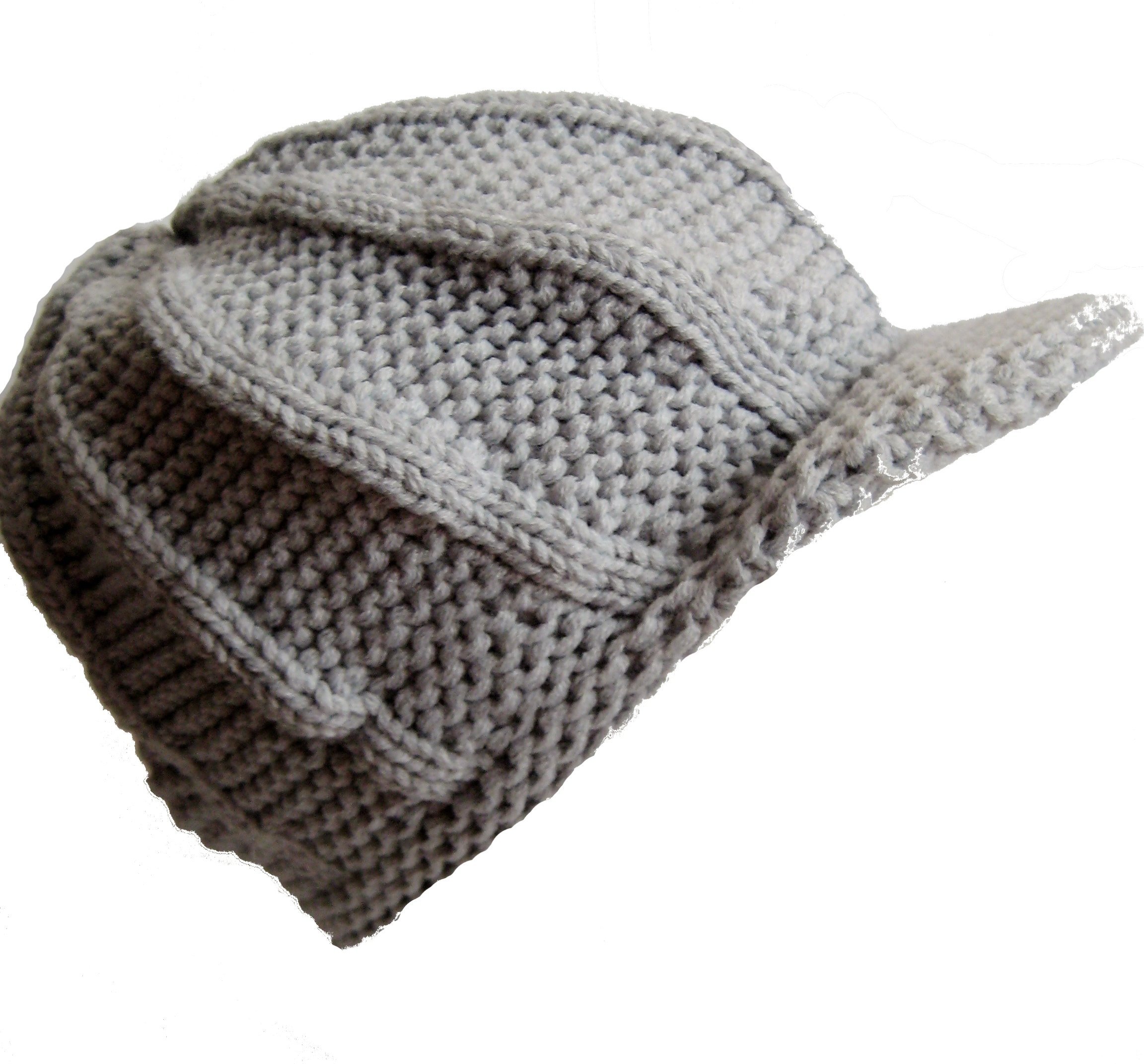 Women's Chunky Knit Winter Beanie Hat with Visor - Warm & Stylish Cold Weather Accessory for Outdoor Activities, Skiing, and Snowboarding