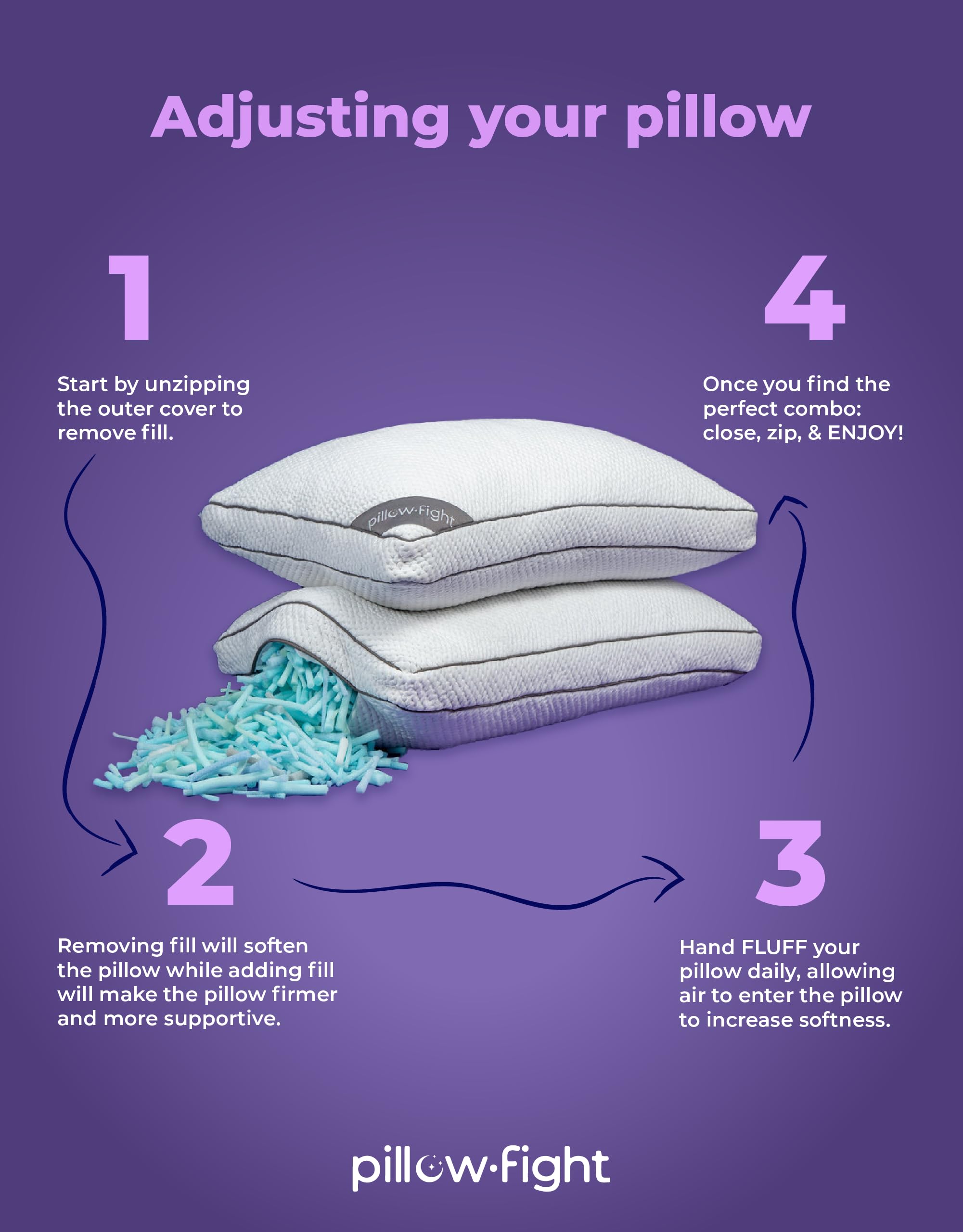 Premium Memory Foam Pillow - Adjustable Cooling King Size Pillows (2 Pack) for Neck Support & Comfort - Ideal for Side Sleepers, Back Pain Relief & Luxury Bedding