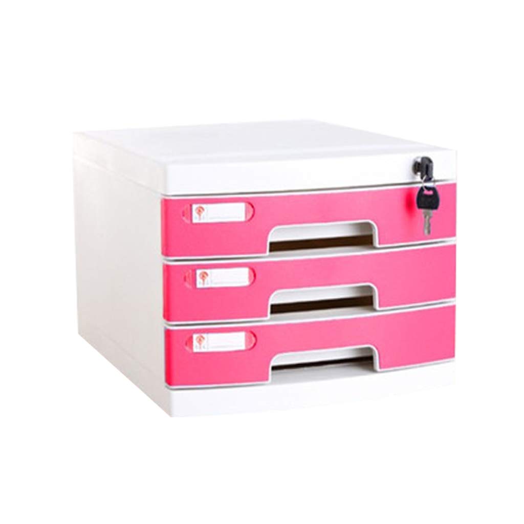 Locking A4 File Cabinet - LITING Plastic Storage Box with Drawer, Thickened Office Furniture for Document Organization (21.8x39.4x29.5cm) - Perfect for Home Office, School & Workplace Storage Solutions