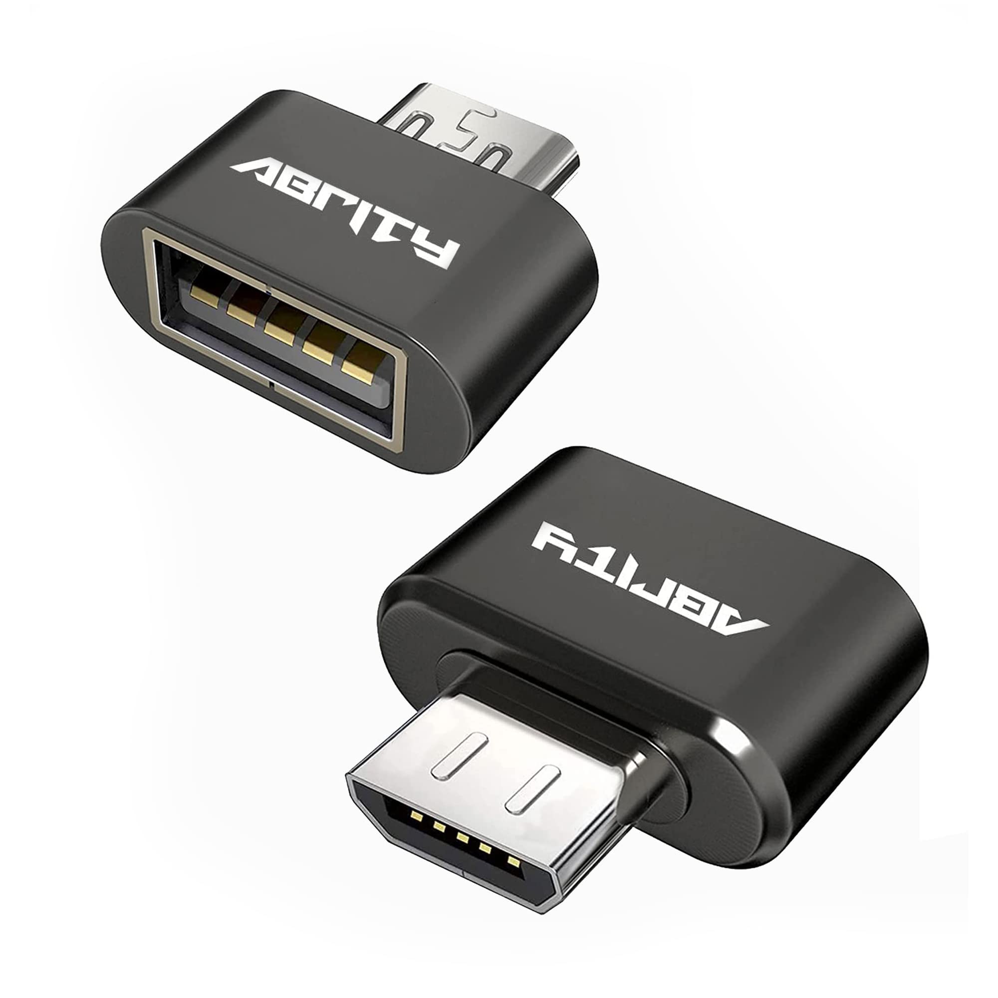 2-Pack USB OTG Adapter - Micro USB to USB Converter, Male to Female USB A Adapter for Android, SD Card Reader, Xbox, PC, Flash Drives & Smart Devices - Perfect for Data Transfer & Charging