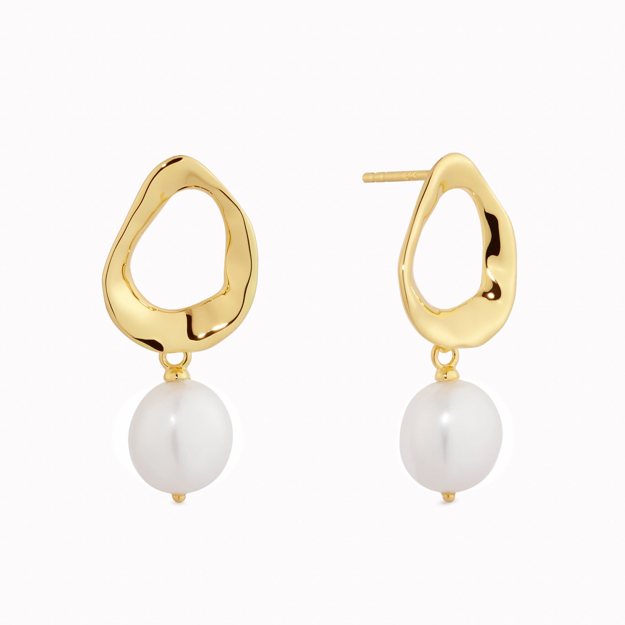 Mathilde Pearl Drop Earrings for Women - Elegant Dangle Earrings with Genuine Pearls - Perfect for Weddings, Parties & Special Occasions