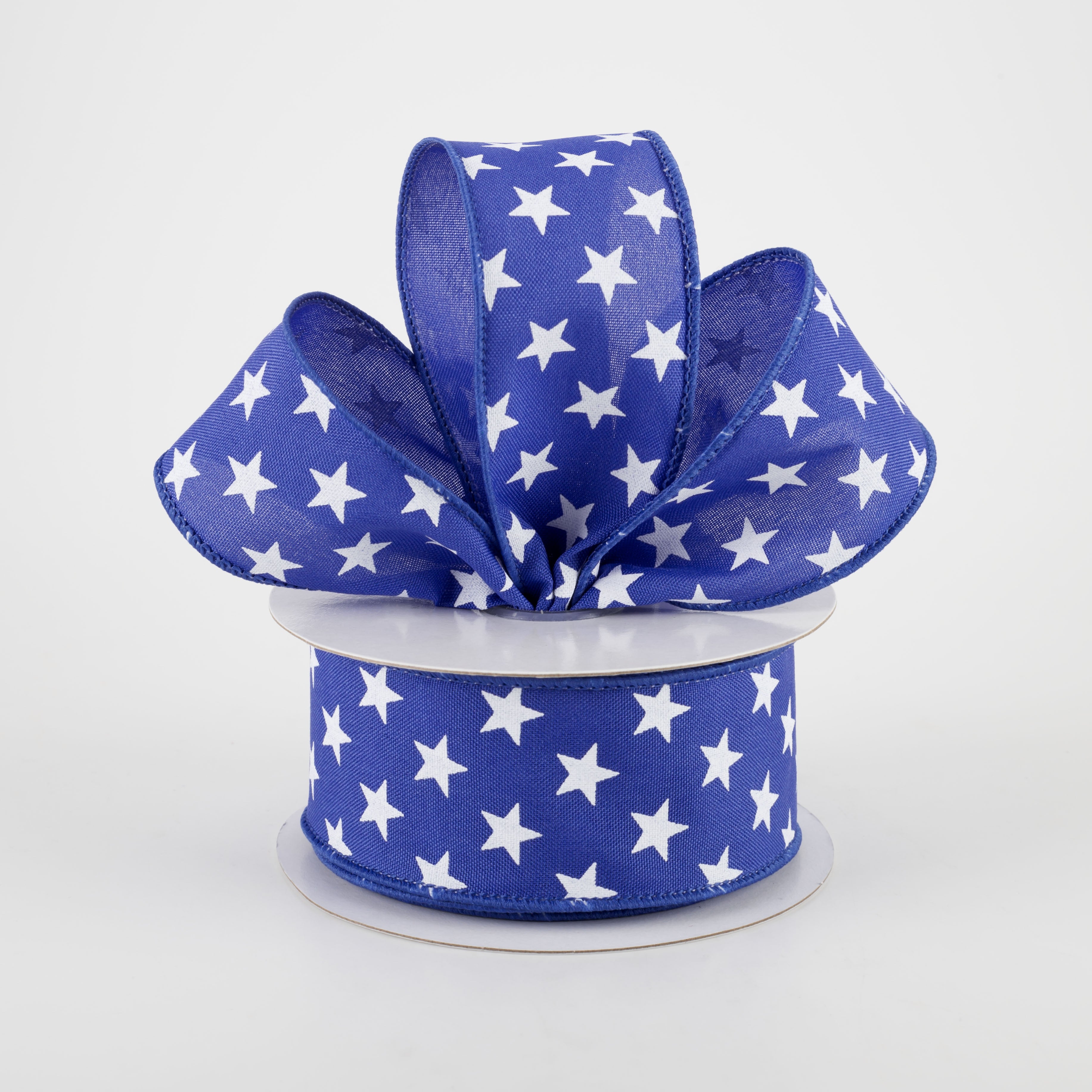 1.5 Inch Random Star Ribbon - Royal Blue Grosgrain Ribbon (10 Yards) for Gift Wrapping, Crafts, and DIY Decorations