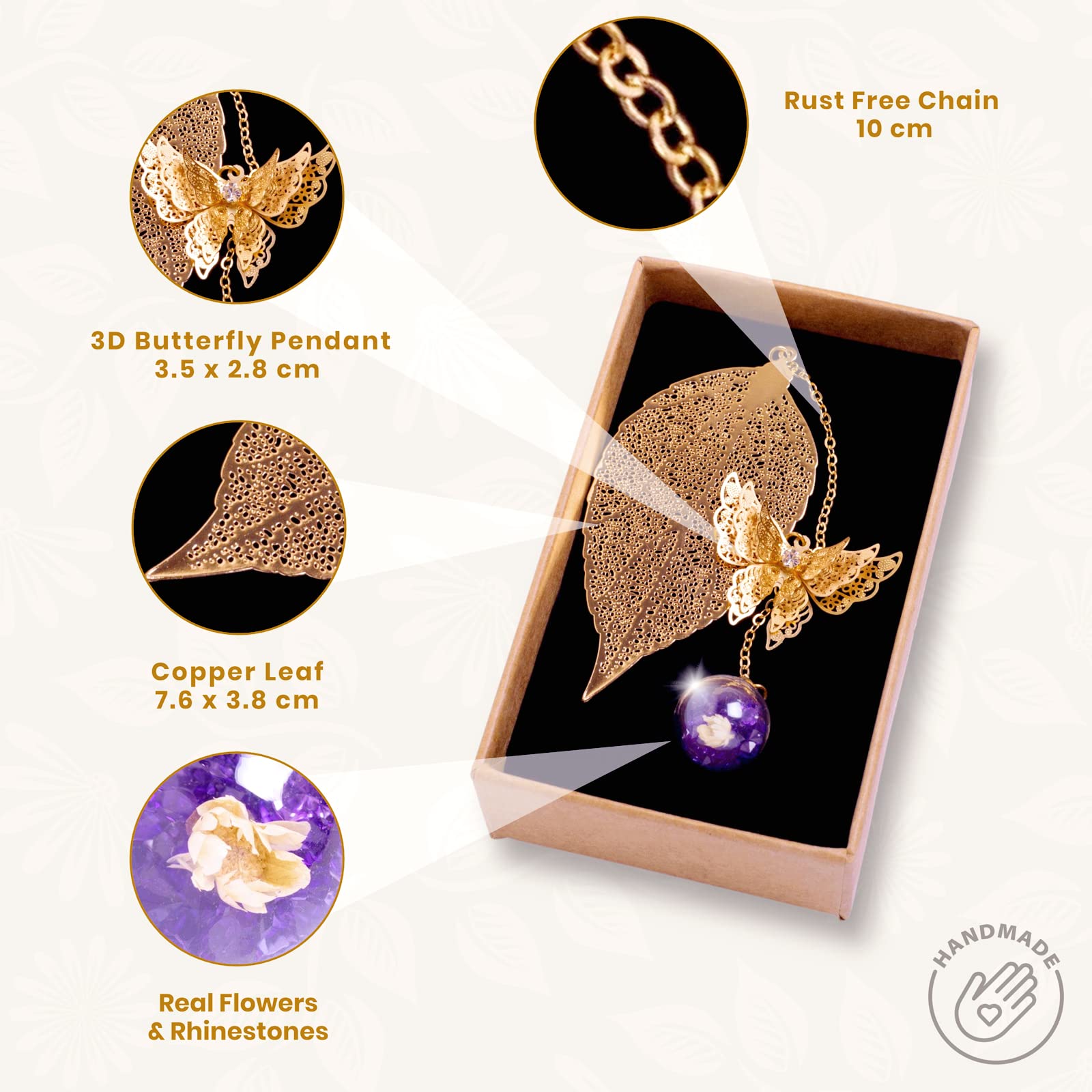 Elegant Gold Butterfly Charm Bookmark for Women - Perfect Gift for Book Lovers, Teachers & Readers - Unique Birthday, Appreciation & Stocking Stuffer Present - Ideal for Reading, Book Clubs & Literary Gifts