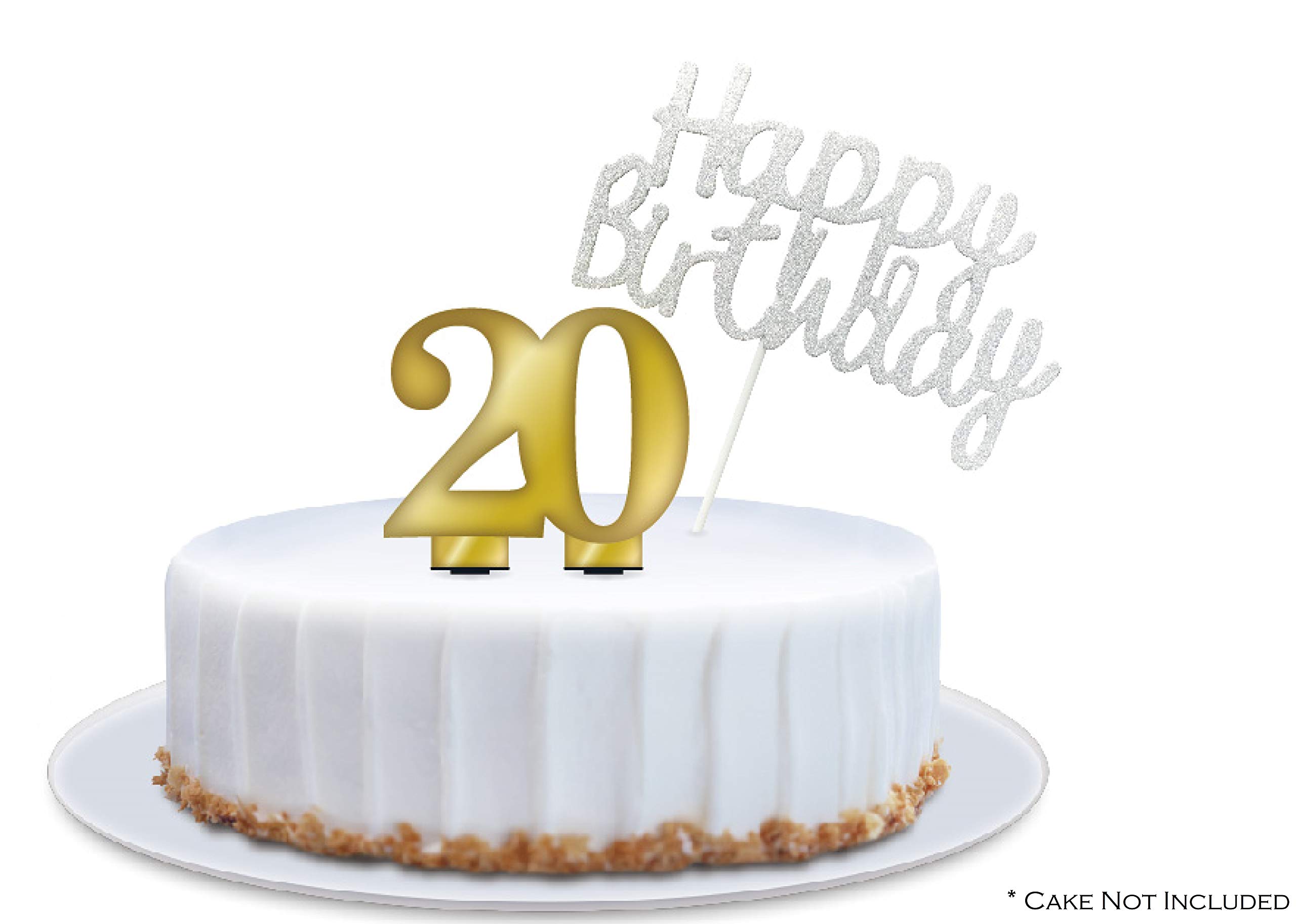 **Happy 20th Birthday Party Supplies Set - 9