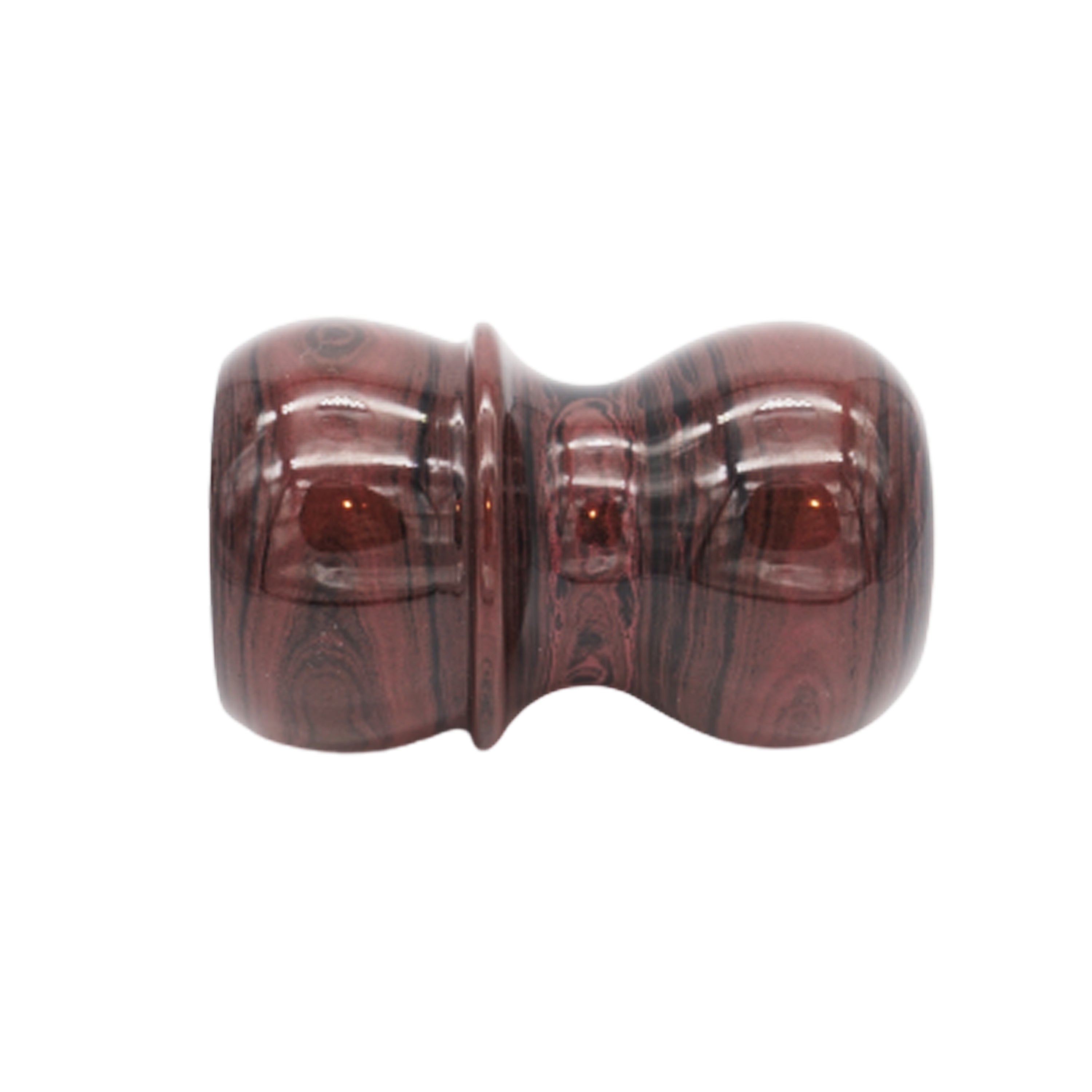 Premium Handcrafted Raspberry Ebonite Shaving Brush Handle - Fits 24mm & 26mm Knots - Perfect for Wet Shaving & Barber Shop Grooming Rituals