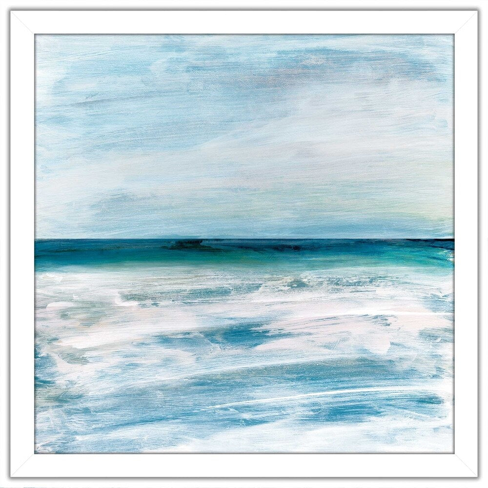 Susan Jill Azzurra Blue Print Acrylic Wall Art - Modern Home Decor for Living Room, Bedroom & Office