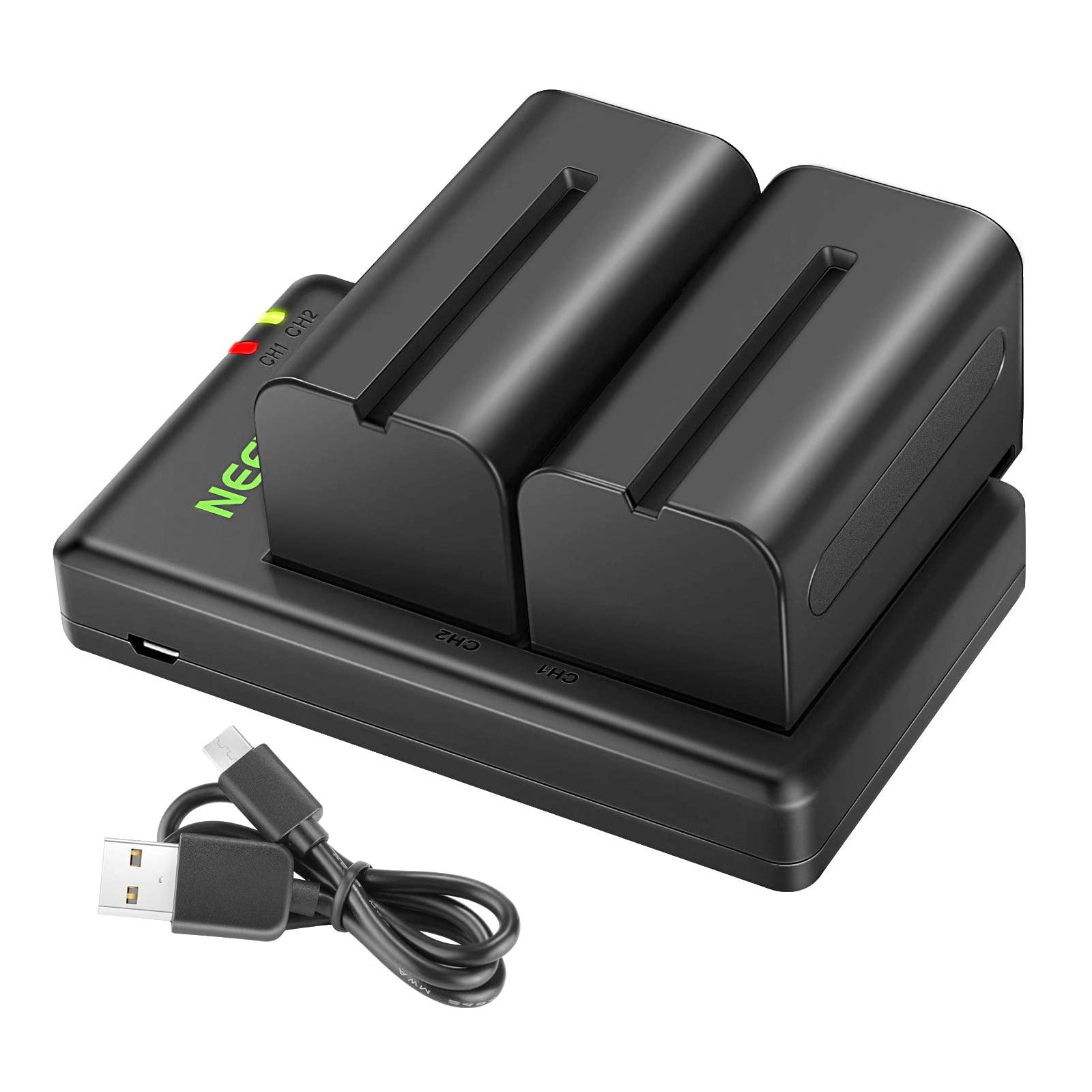 NEEWER NP-F750 2-Pack 5600mAh Replacement Battery for Sony Cameras - Perfect for Sony Alpha, Handycam & Digital Cameras (Extended Shooting & Travel Photography)