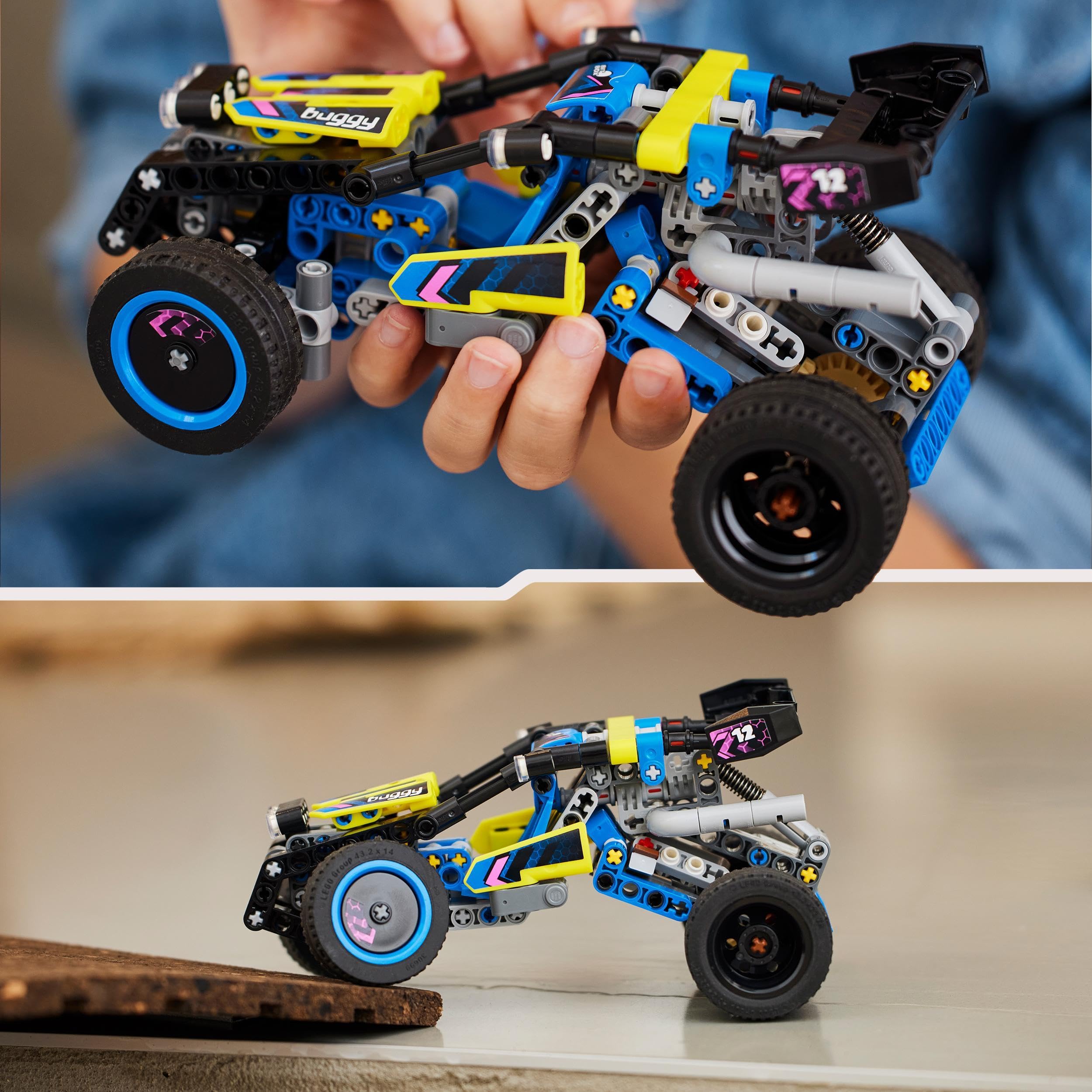 LEGO Technic Off-Road Buggy Rally Racer, 2-in-1 Model Car Building Kit for Kids Ages 8+, STEM Toy Gift for Boys & Girls - Perfect for Racing Adventures & Creative Play