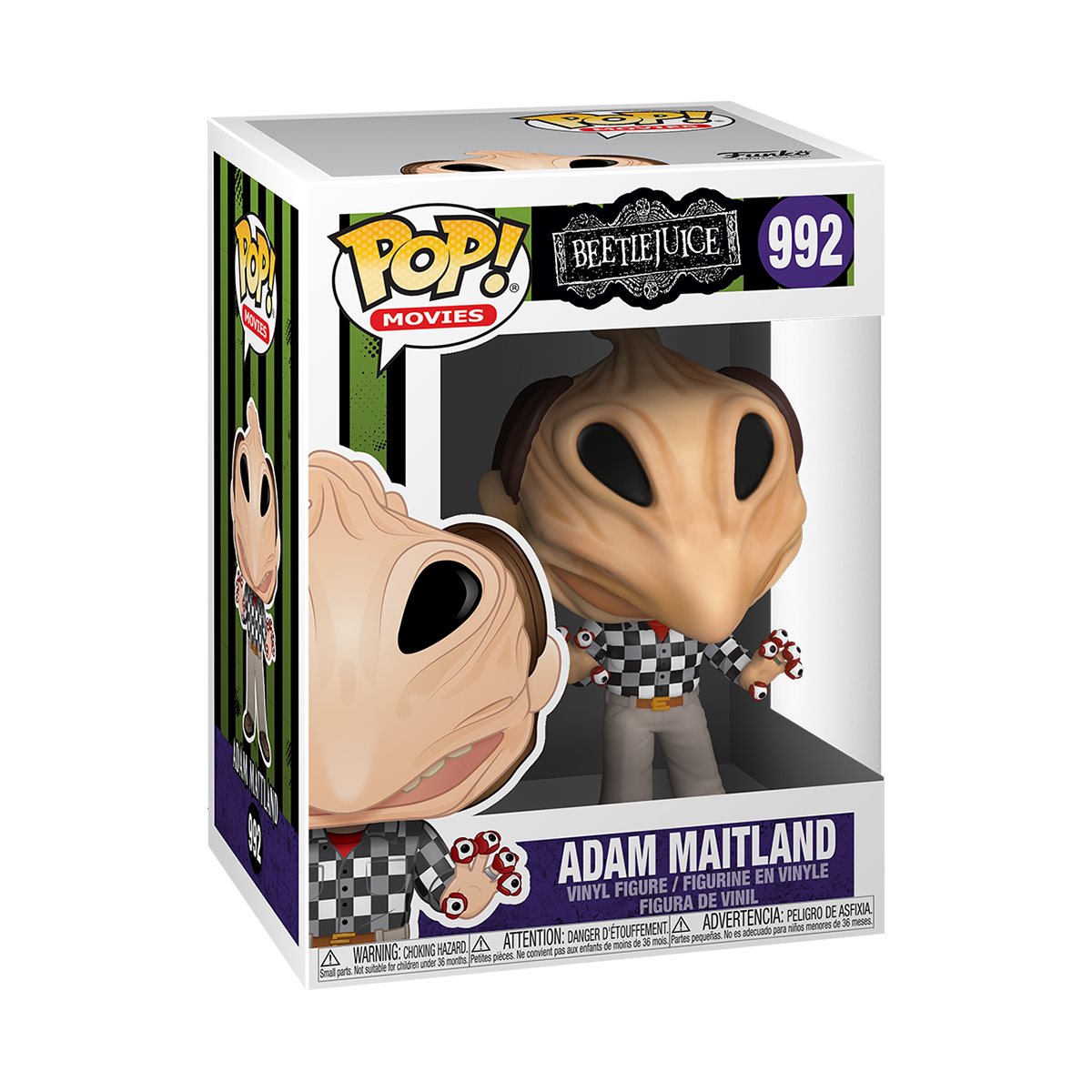 Beetlejuice: Adam Maitland (Transformed) Action Figure - Collectible Movie Character for Halloween Decor & Tim Burton Fans