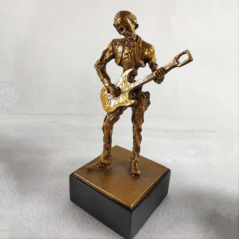 SH-CHEN European-Style Resin Musician Statue - Handcrafted Collectible Figurine for Home & Office Desk Decor | Perfect Gift for Music Lovers & Vintage Decor Enthusiasts | Ideal for Living Room, Study, or Bookshelf Display