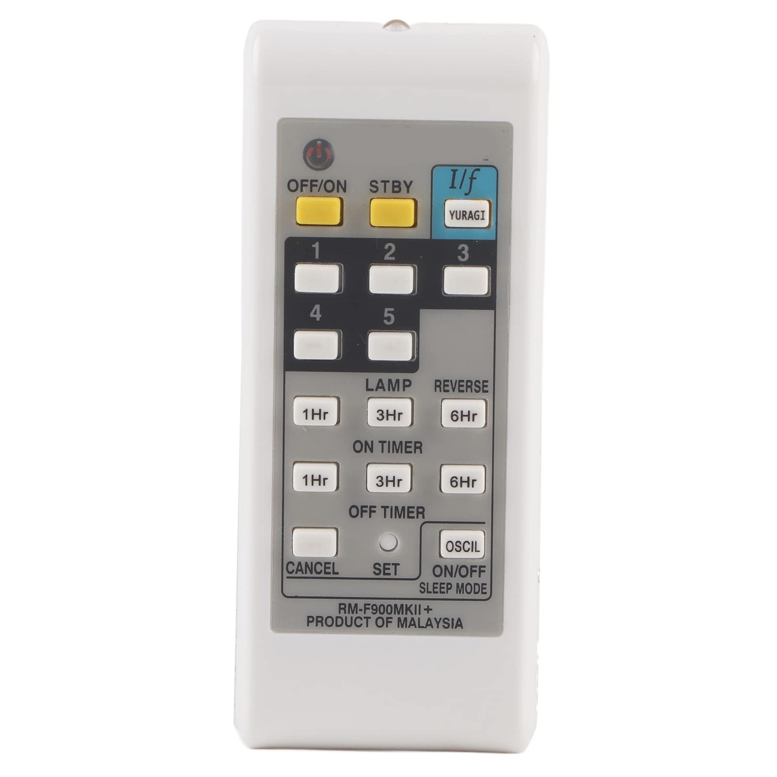 Universal ABS White Electric Fan Remote Controller - Compatible with KDK, ELMARK & More | Convenient Wireless Control for Home, Office & Bedroom Cooling