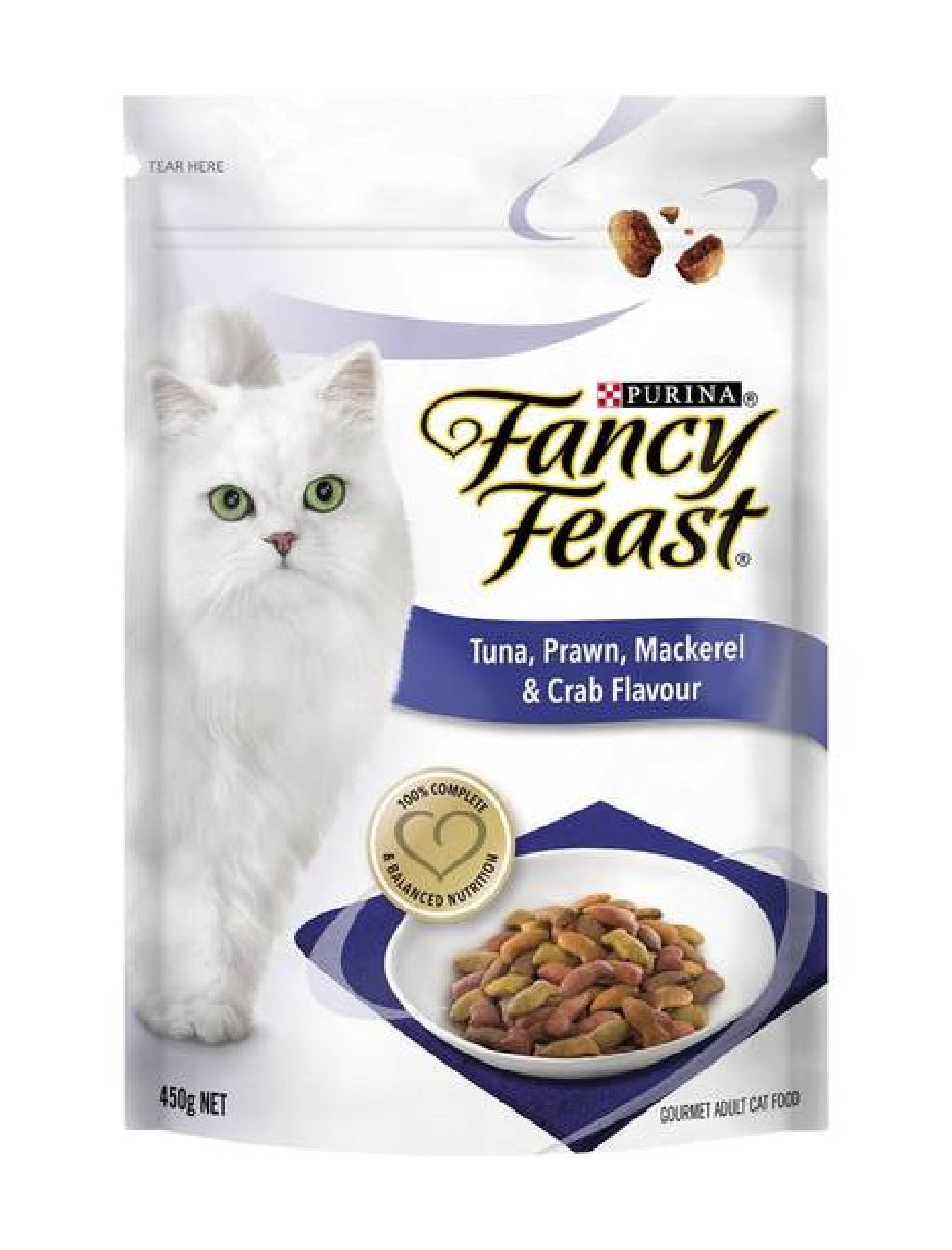 Fancy Feast Tuna, Prawn, Mackerel & Crab Flavor Dry Cat Food 1.4kg (3.08 lb) - Premium Protein Blend for Adult Cats - Perfect for Daily Meals & Weight Management