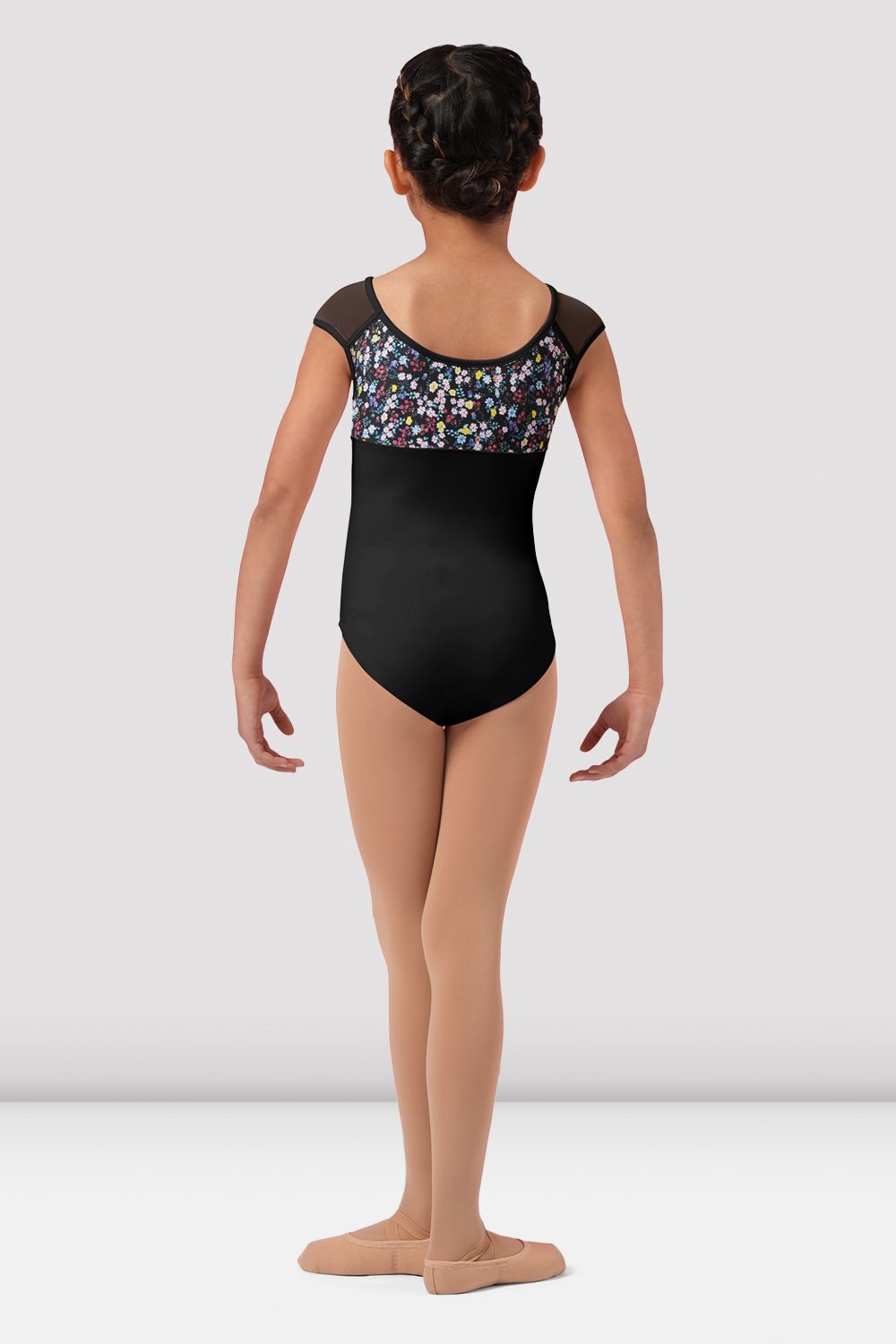 Girls Mirella Ditsy Floral Print Cap Sleeve Leotard - Ballet Dancewear for Toddlers & Kids - Perfect for Dance Class, Recitals & Performance