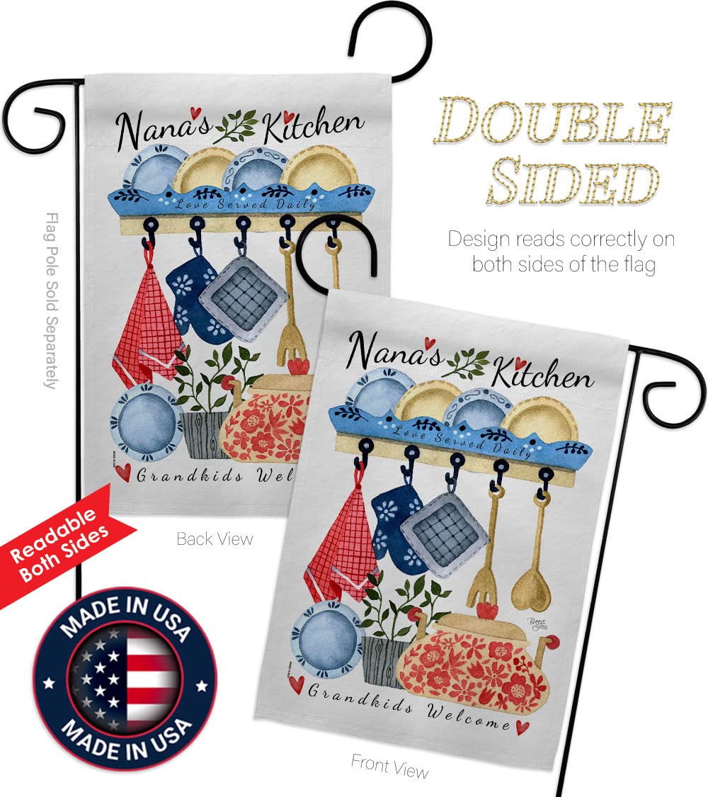 Breeze Decor Kitchen Garden Flag for Family & Grandparents - House Decoration & Gift