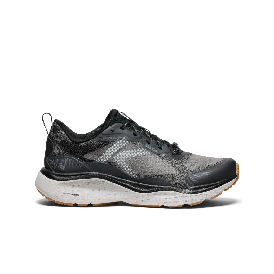 Women's Waterproof Hiking Shoes - Leiki Trail Running Shoes for Outdoor Adventures | Black/Steel Grey | Perfect for Hiking, Camping & Mountain Climbing