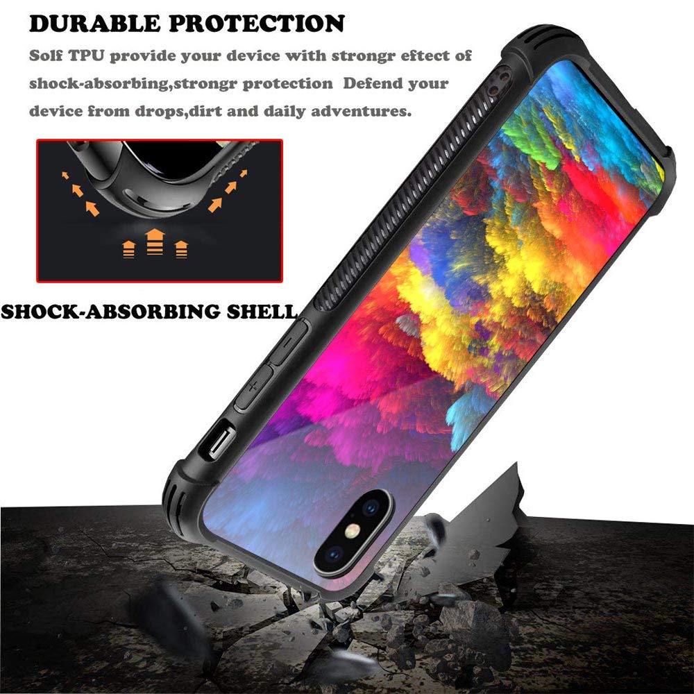 CARLOCA iPhone XR Case - Watercolor Spotted Shockproof Protective Cover for Men & Boys | Durable, Stylish Phone Case for Everyday Use, Travel & Outdoor Activities