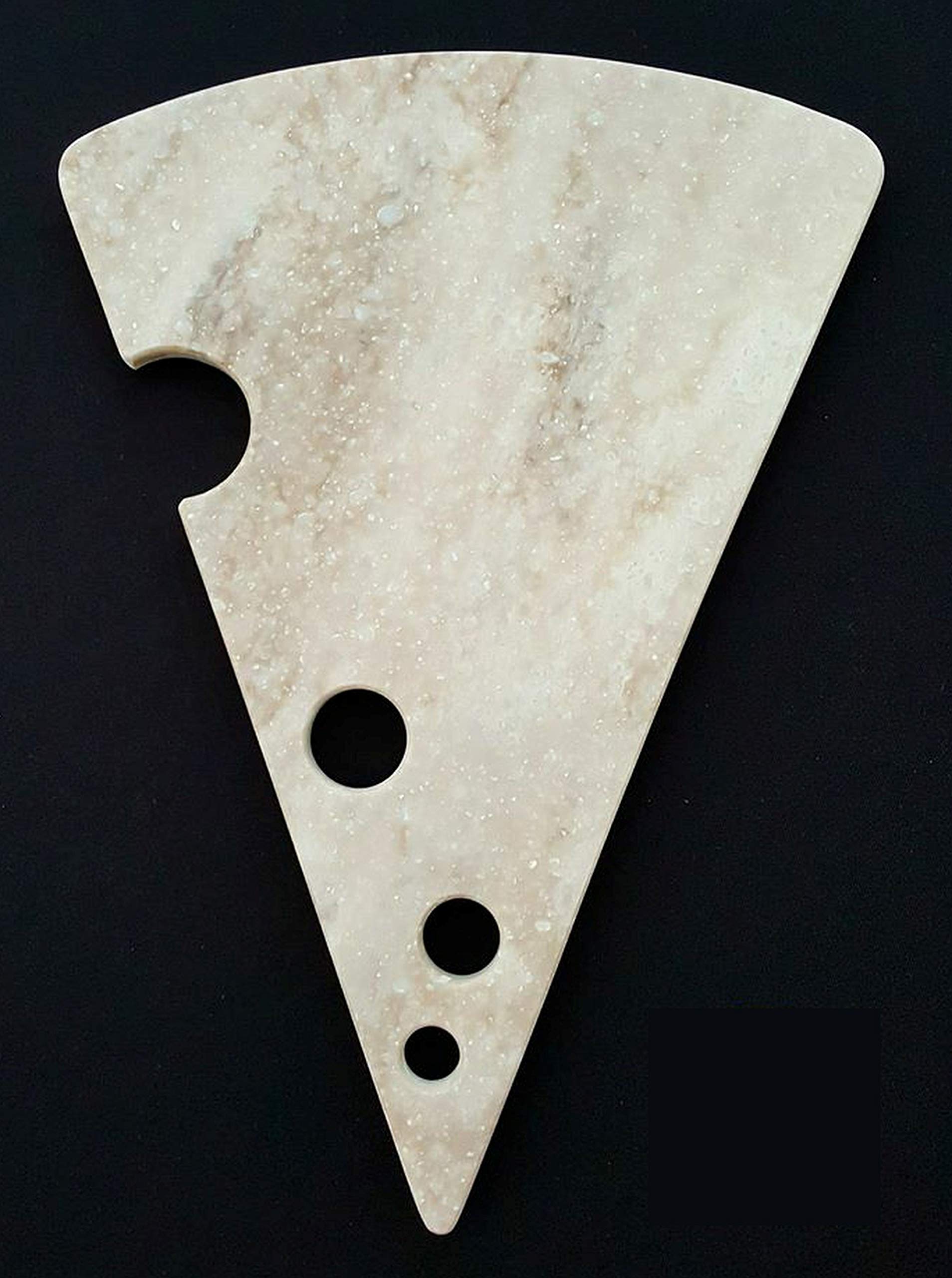 Premium Swiss Cheese Reclaimed Solid Surface (Corian) Cutting Board & Serving Tray - Perfect for Cheese Platters, Charcuterie & Entertaining Guests