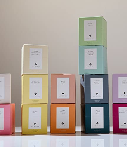 Premium Rose Black Tea Sampler Box - 12 Count | Organic Loose Leaf Tea for Afternoon Tea & Relaxation | Perfect Gift for Tea Lovers