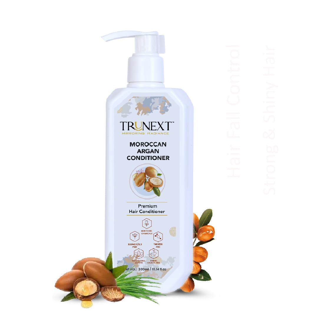 TRUNEXT Moroccan Argan Oil Hair Conditioner - Deep Moisturizing Treatment for Dry, Damaged Hair - Sulfate Free & Paraben Free (300ml) - Perfect for Daily Hair Care & Salon Quality Results at Home