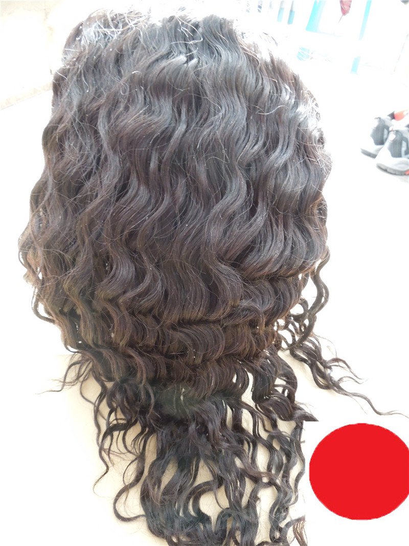 2018 New 18 Inch Full Lace Human Hair Wigs - European Virgin Remy Hair Deep Wave #1B Off Black - Perfect for Cosplay, Daily Wear & Special Occasions