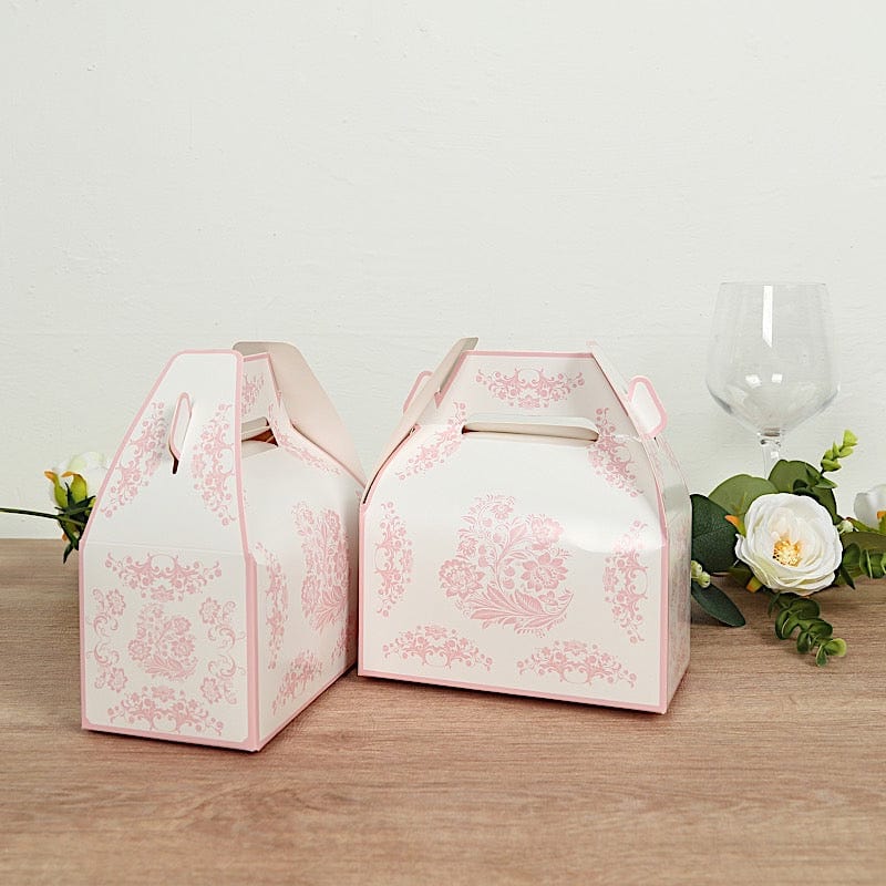 25 Pack Floral Printed Tote Favor Boxes - Elegant Gift Bags for Wedding Favors, Baby Showers & Party Decorations