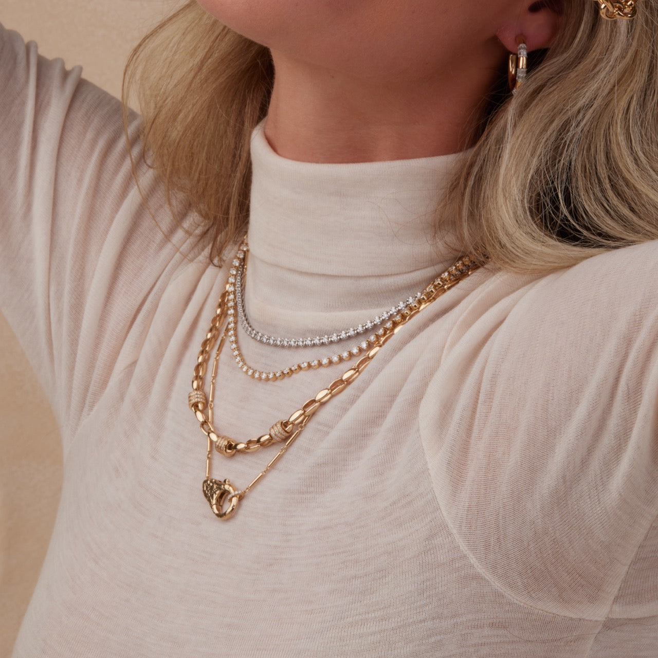 Buttercup Tennis Necklace - 14K Gold Plated Cubic Zirconia Tennis Chain for Women | Perfect for Weddings, Parties & Everyday Elegance