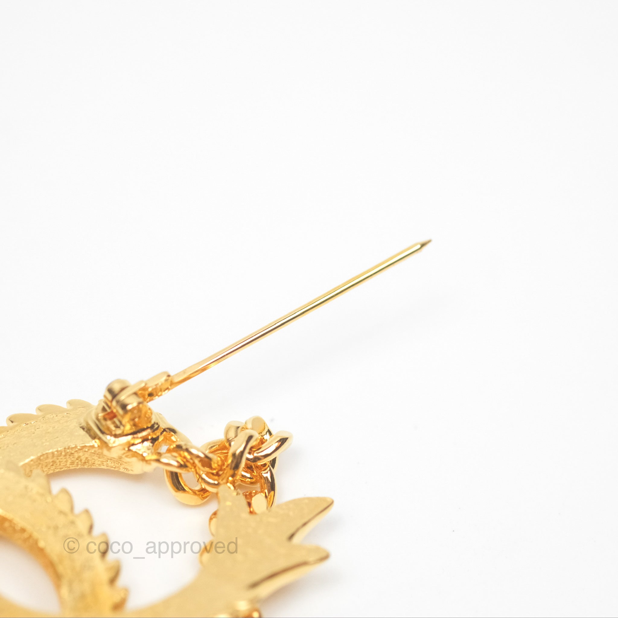 Chanel CC Dragon Chinese New Year Edition Gold Tone Brooch Pin - Luxury Fashion Accessory for Women, Gift for Chinese New Year, Holiday Party & Special Occasions