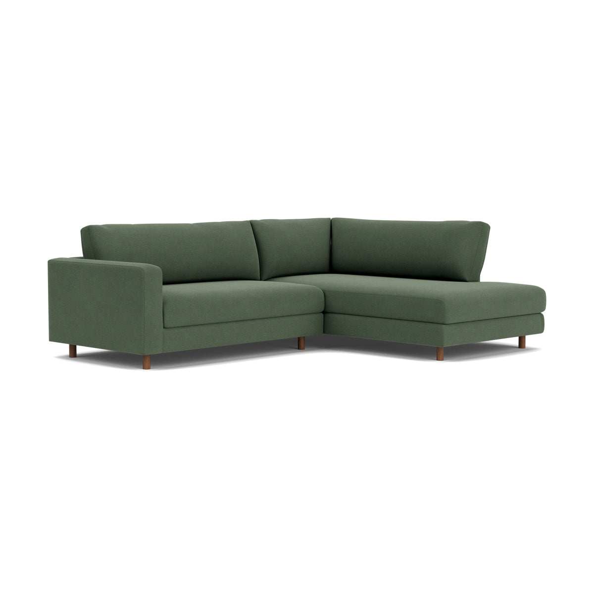 Douglas Fabric Right Corner Sofa - Modern L-Shaped Sectional Couch for Living Room, Small Spaces & Apartments | Comfortable Upholstered Furniture for Family Gatherings & Movie Nights