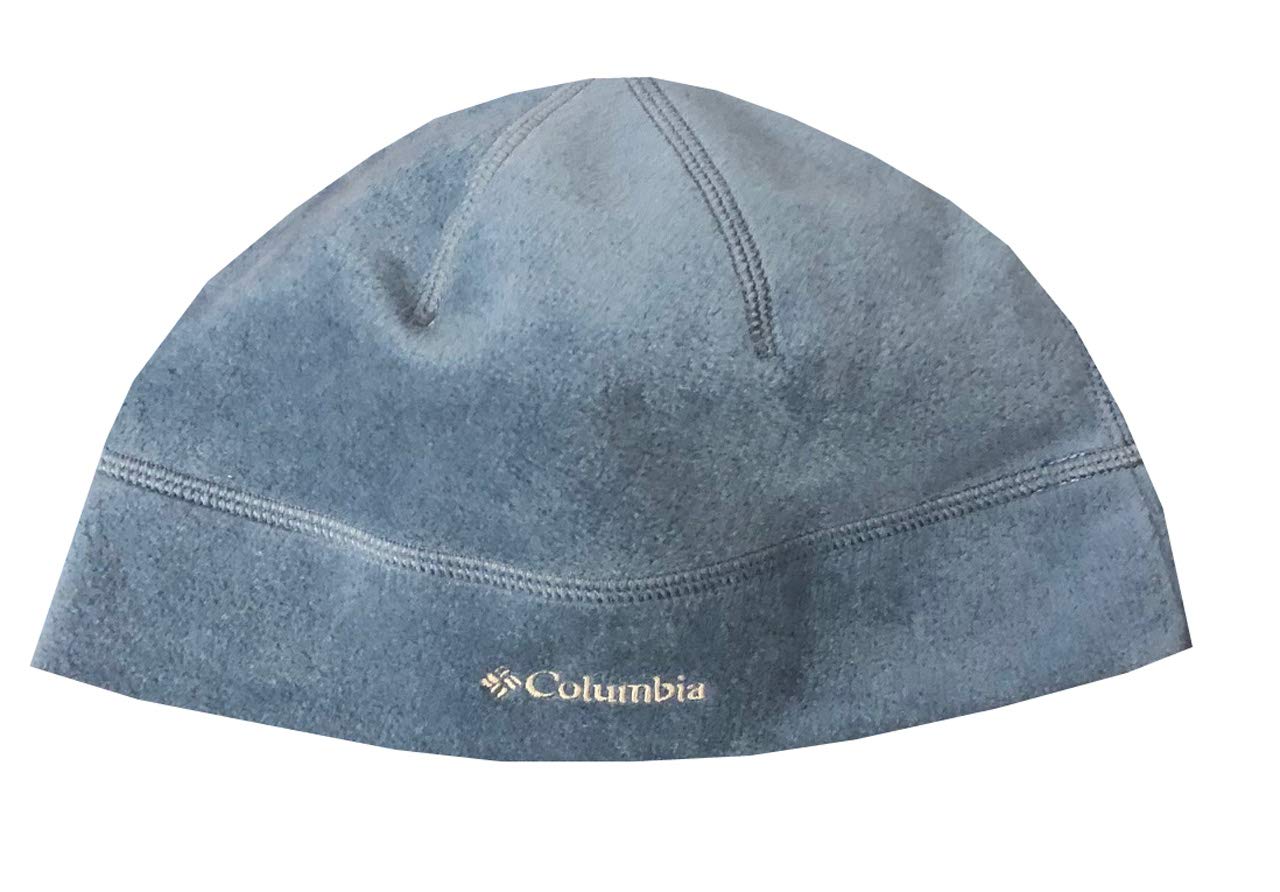 Columbia Unisex Agent Heat Omni-Heat Thermal Reflective Fleece Beanie Hat Cap - Winter Warm Fleece Lined Skull Cap for Men & Women (L/XL, Cadet Blue) - Perfect for Skiing, Snowboarding & Cold Weather Outdoor Activities