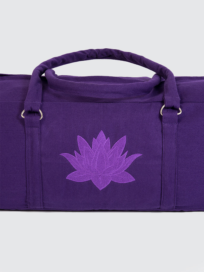GOTS Certified Organic Cotton Yoga Bag - Eco-Friendly Yoga Equipment Storage for Studio & Travel - Perfect for Yoga Mats, Blocks, and Accessories